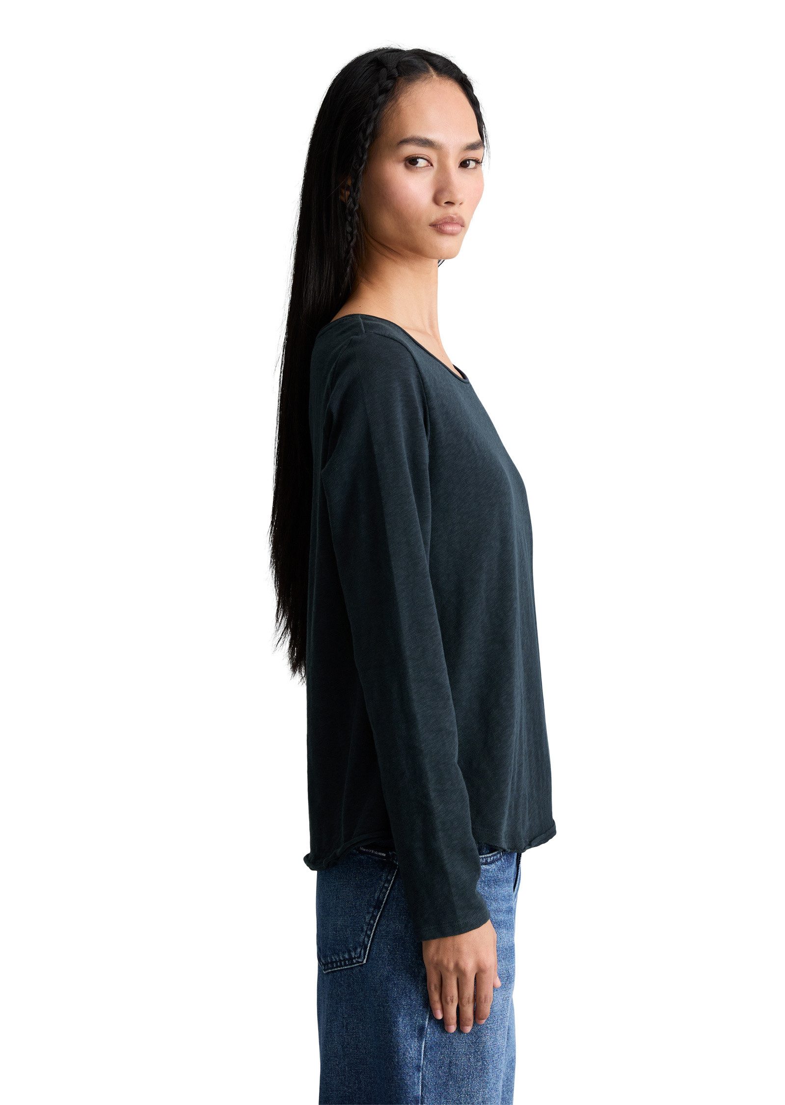 Marc O'Polo DENIM Langarmshirt aus Organic Cotton