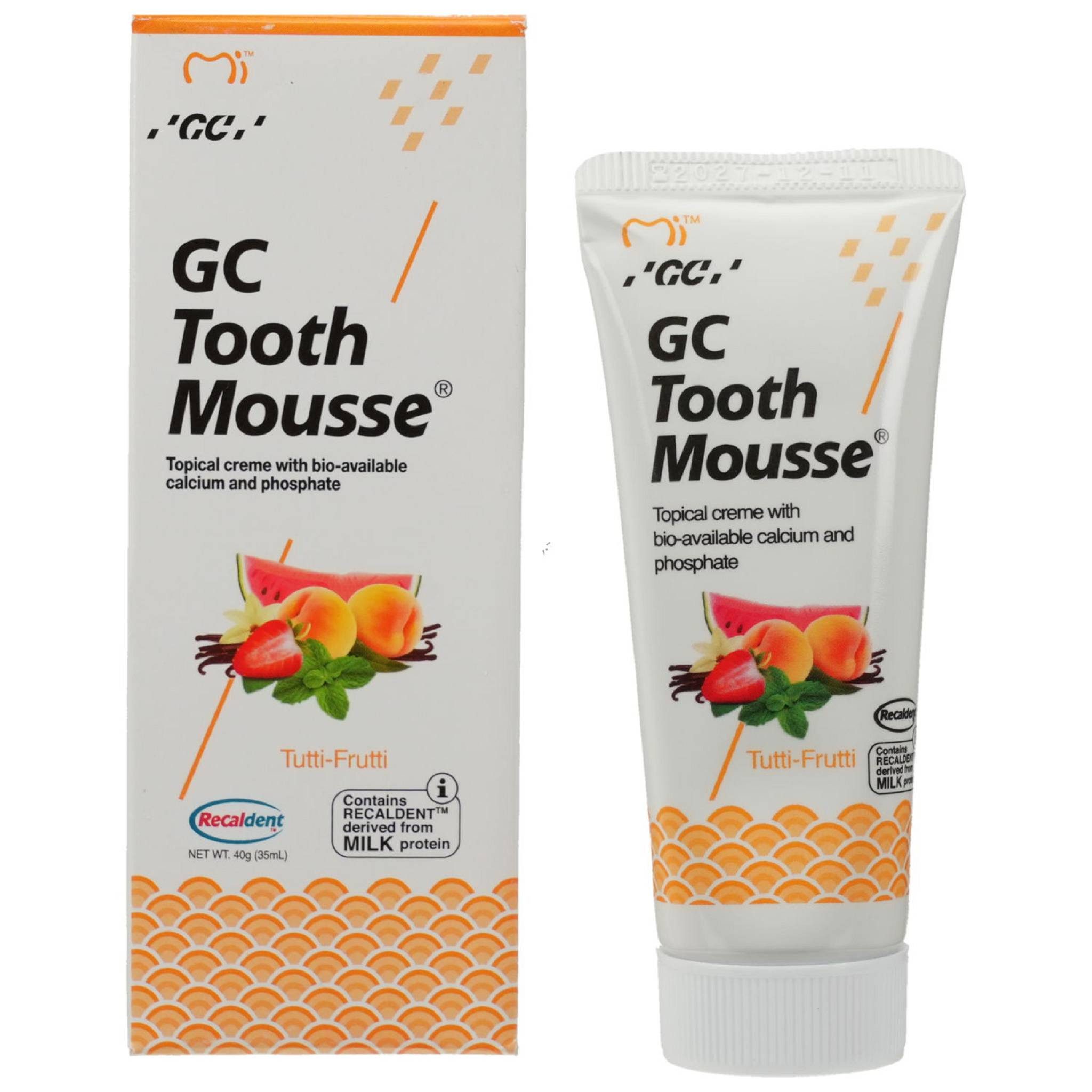 GC Tooth Mousse Zahnpasta GC Tooth Mousse tutti frutti 40g Zahnpflegecreme