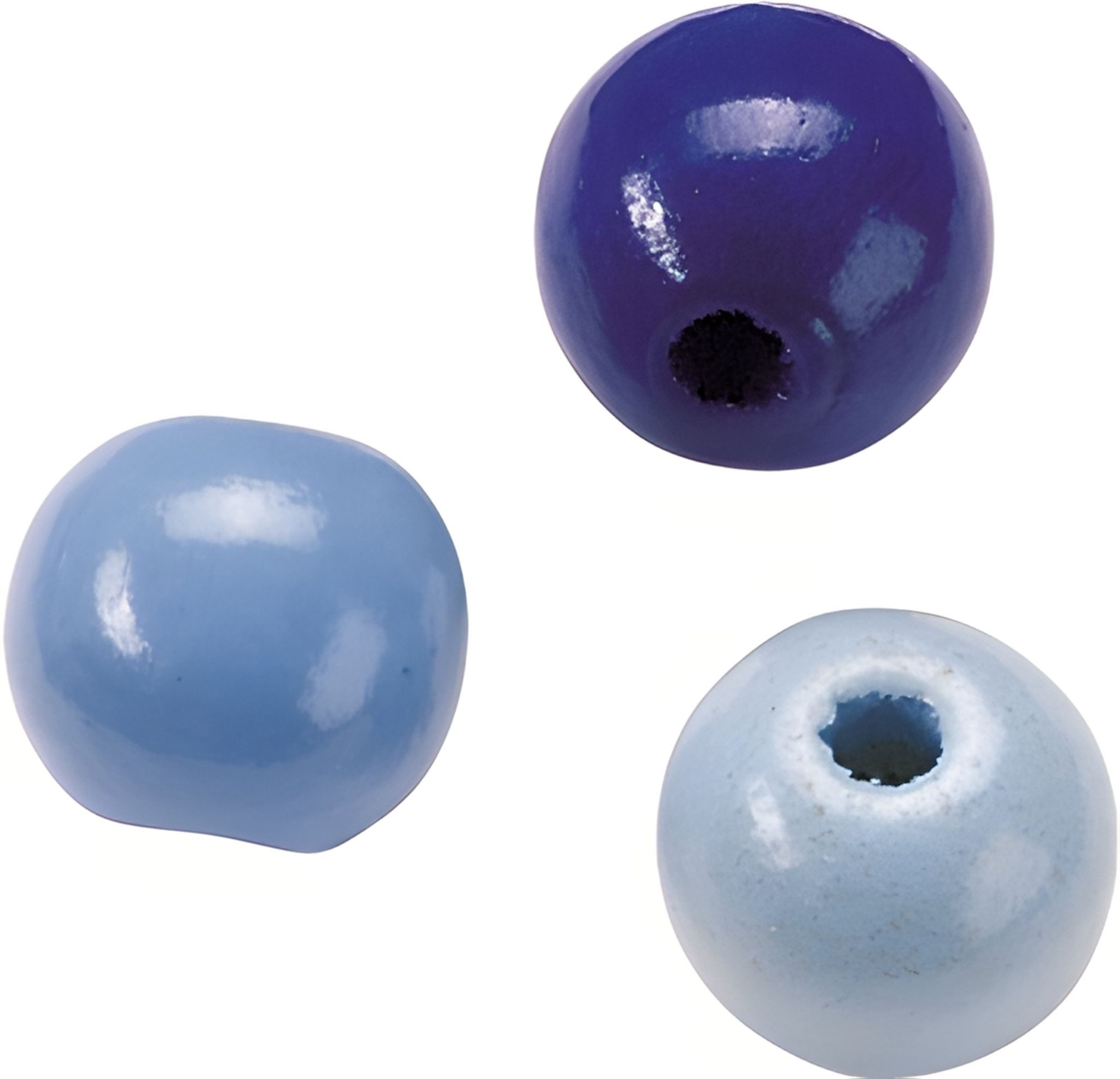 Bastelperlen KNORR PRANDELL 216012607 Holzperlen-MixØ 6 mm Buche Deutschland blau