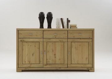 Wohn[glück]lich by Infantil Sideboard Vita, Kommode, Schrank Breite 160 cm, Kiefer massiv, Landhausstil