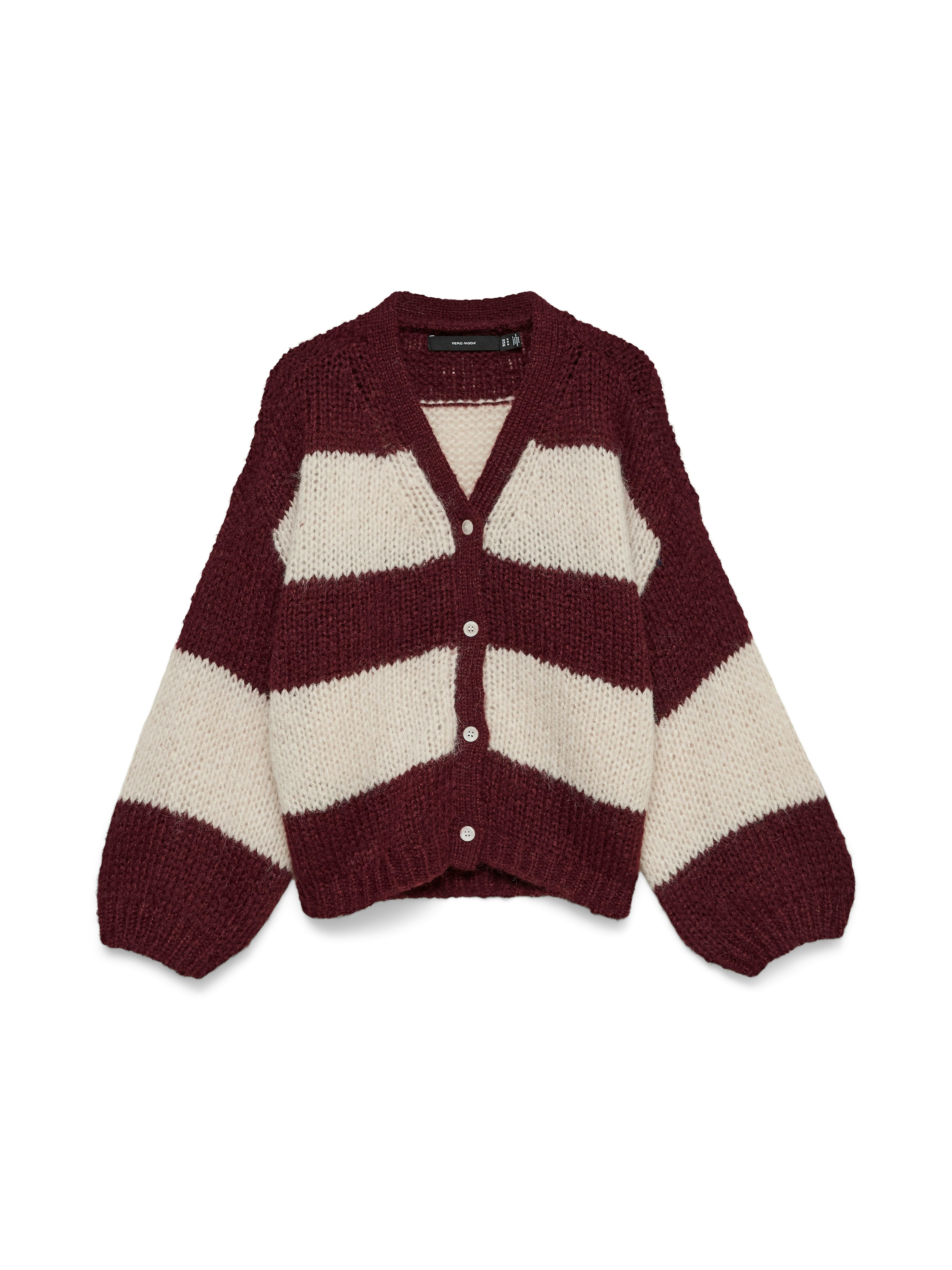 Vero Moda Strickjacke VMMAYBE LS V-NECK BUTTON CARDIGAN NOOS Kunstfaser