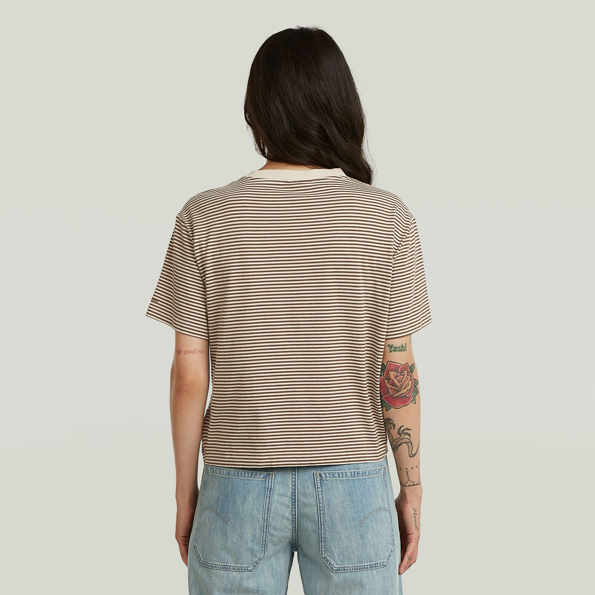 G-STAR T-Shirt Relaxed Knot mit Knotendetail, Rundhalsform