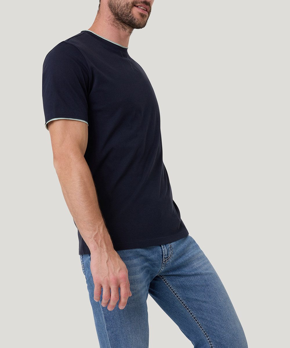 Pioneer Authentic Jeans T-Shirt mit kontrastfarbenen Details