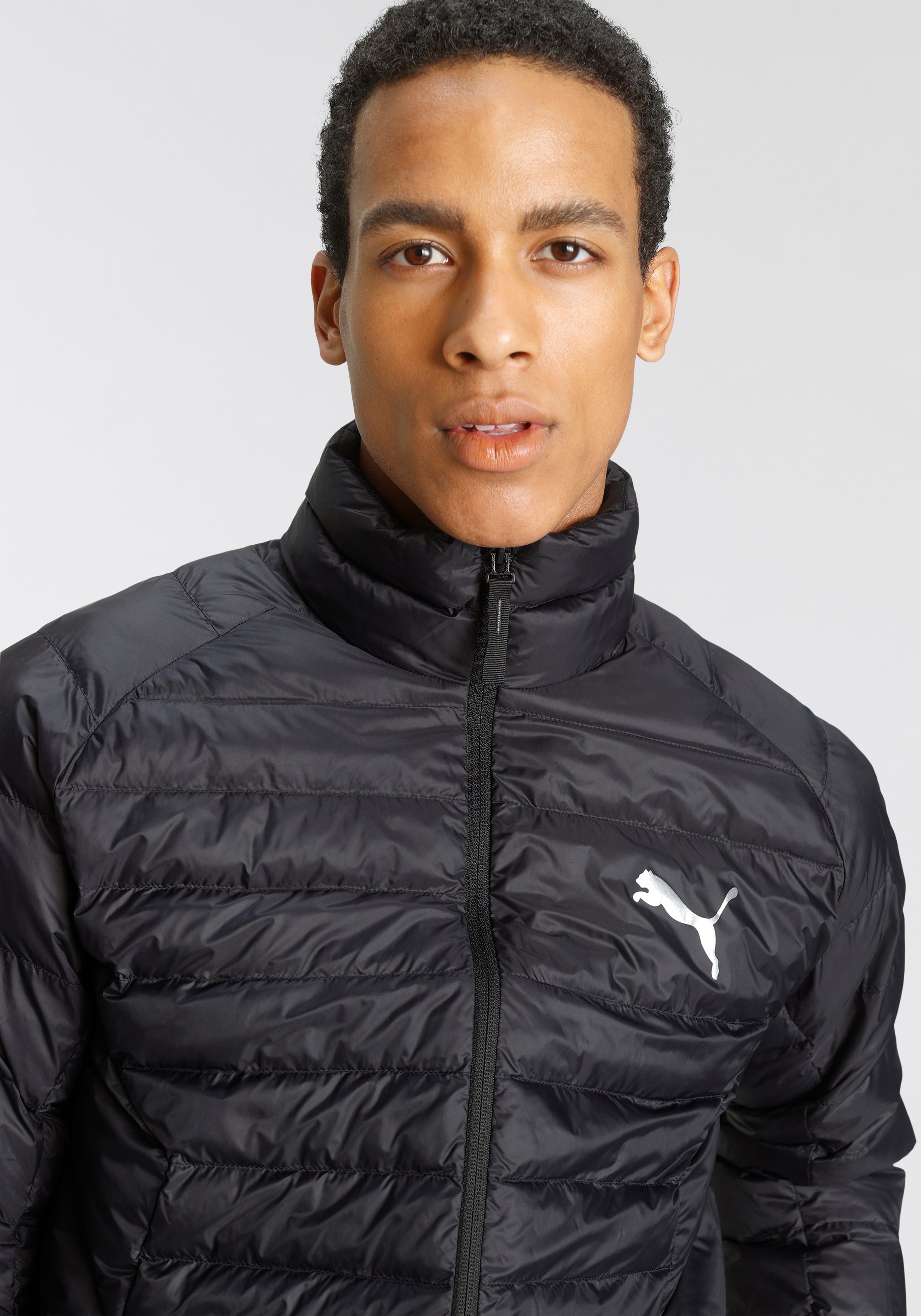 PUMA Winterjacke PACKLITE PRIMALOFT JACKET mit Stehkragen, atmungsaktiv, winddicht, für kalte Jahreszeit