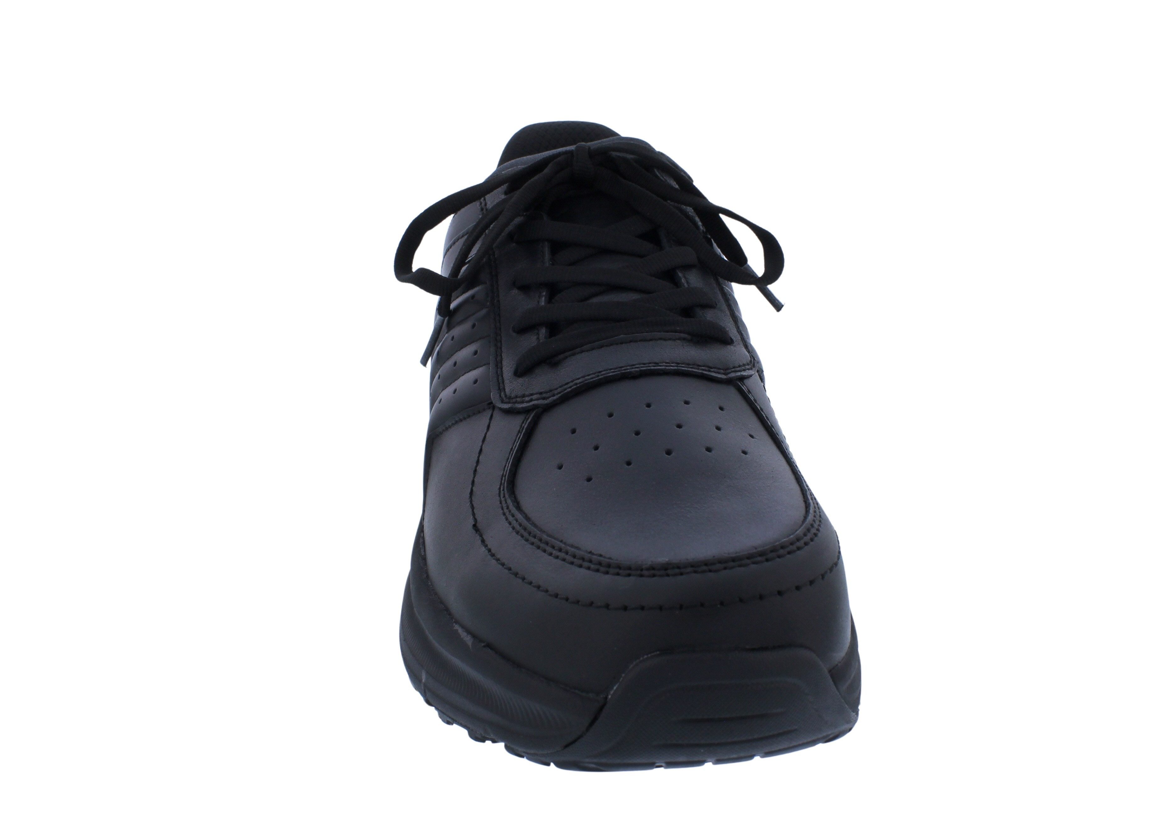OrthoFeet OrthoFeet Navigate Handsfree Slip-In Herrenhalbschuh, Glattleder Black Schnürschuh