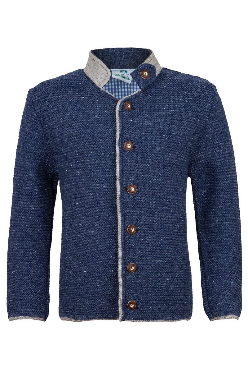 Isar-Trachten Trachtenjacke Trachtenjacke Kinder - LIAS - berber, jeansblau – Bild 2 von 4