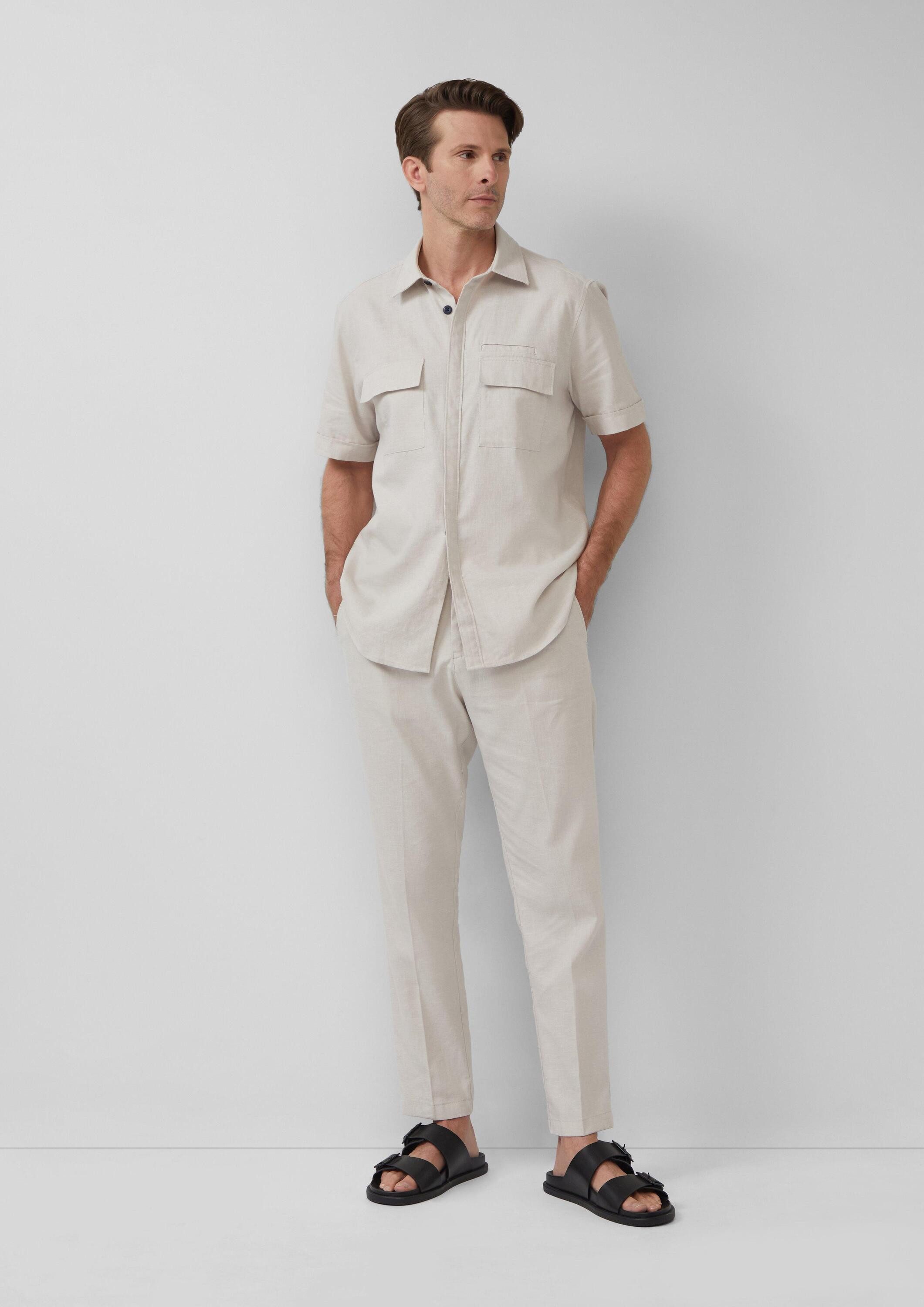 s.Oliver Chinos Hose Chino aus Leinenmix im Relaxed Fit günstig online kaufen