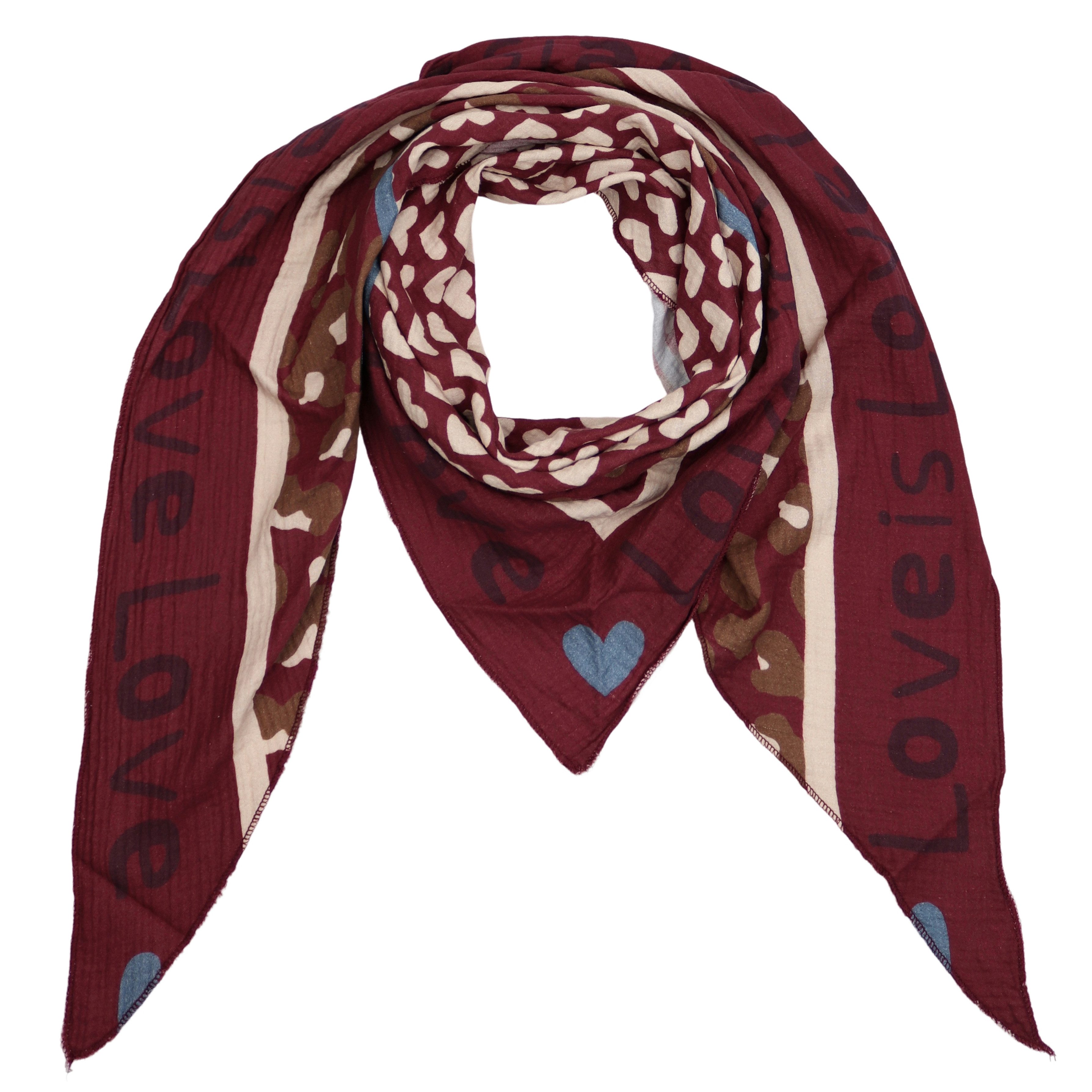 MIRROSI Dreieckstuch Aus Musellin Dreiecksschal ca.200x90 cm, Made in Italy günstig online kaufen