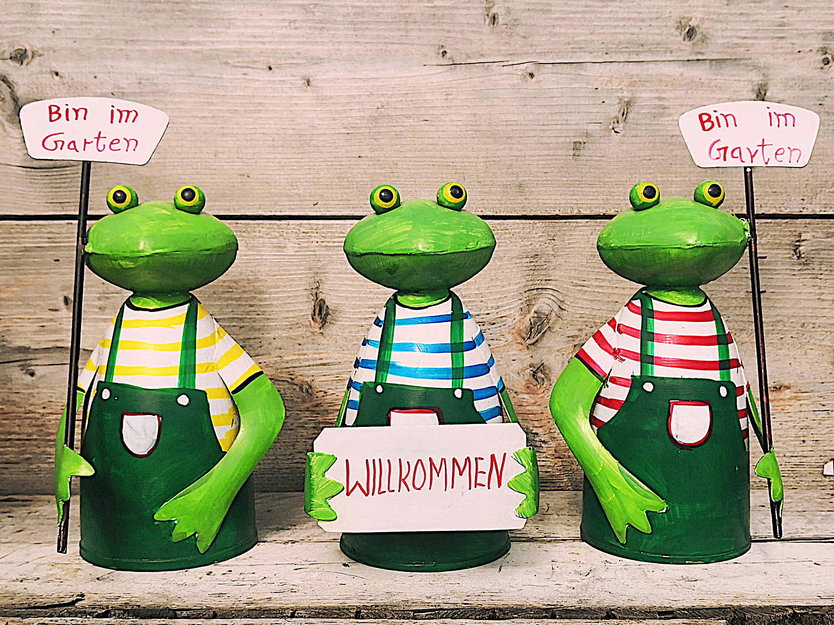 Paulslandhaus Gartenfigur "ZAUNHOCKER FROSCH" TIER METALL günstig online kaufen