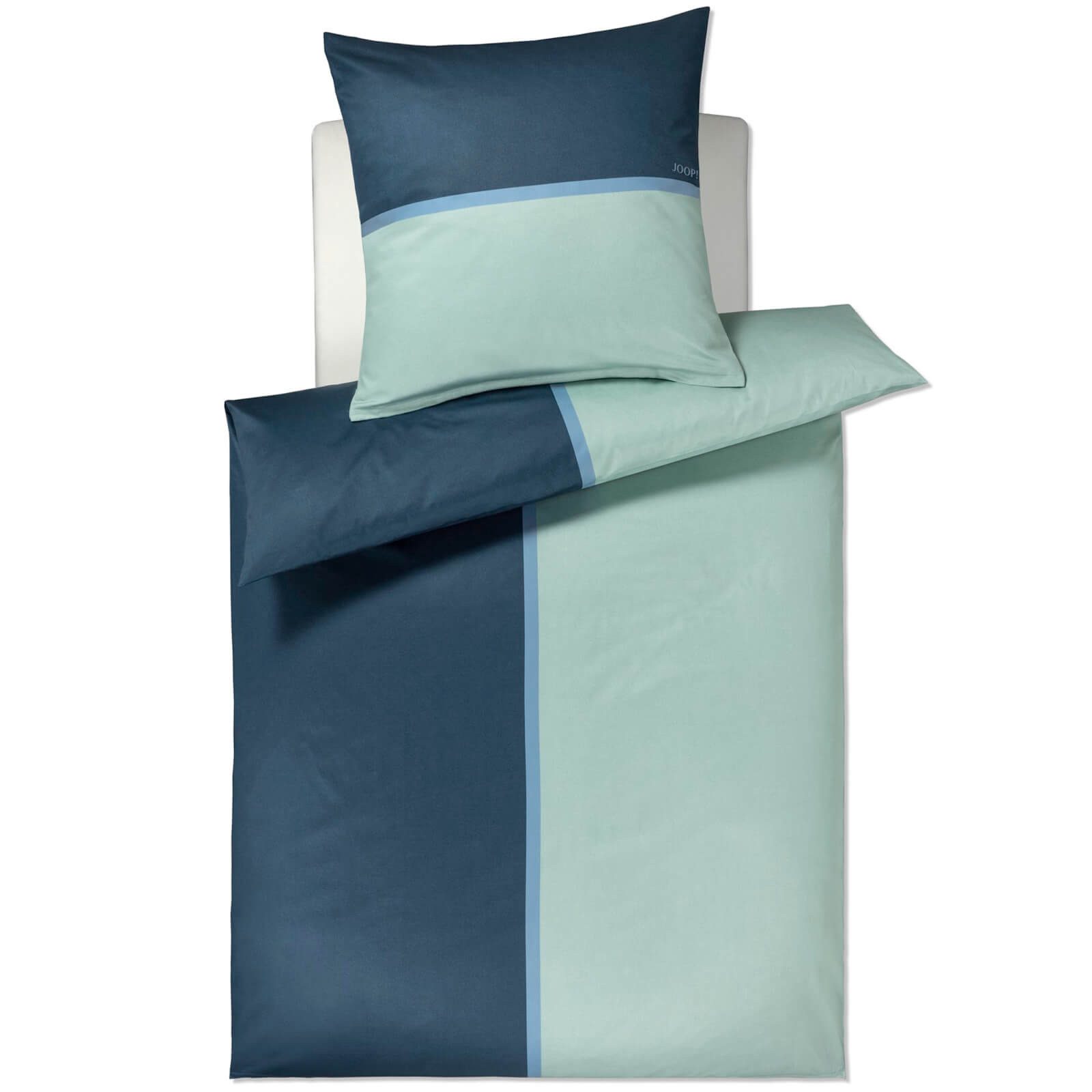 JOOP! Bettwäsche Limit 4097 4 Pool, Mako-Satin, 3 teilig, Gestreift, Striche
