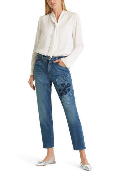 Marc Cain 7/8-Jeans "Pants Leo Jungle" Premium Damenmode "Rethink Together" Jeans RIAD
