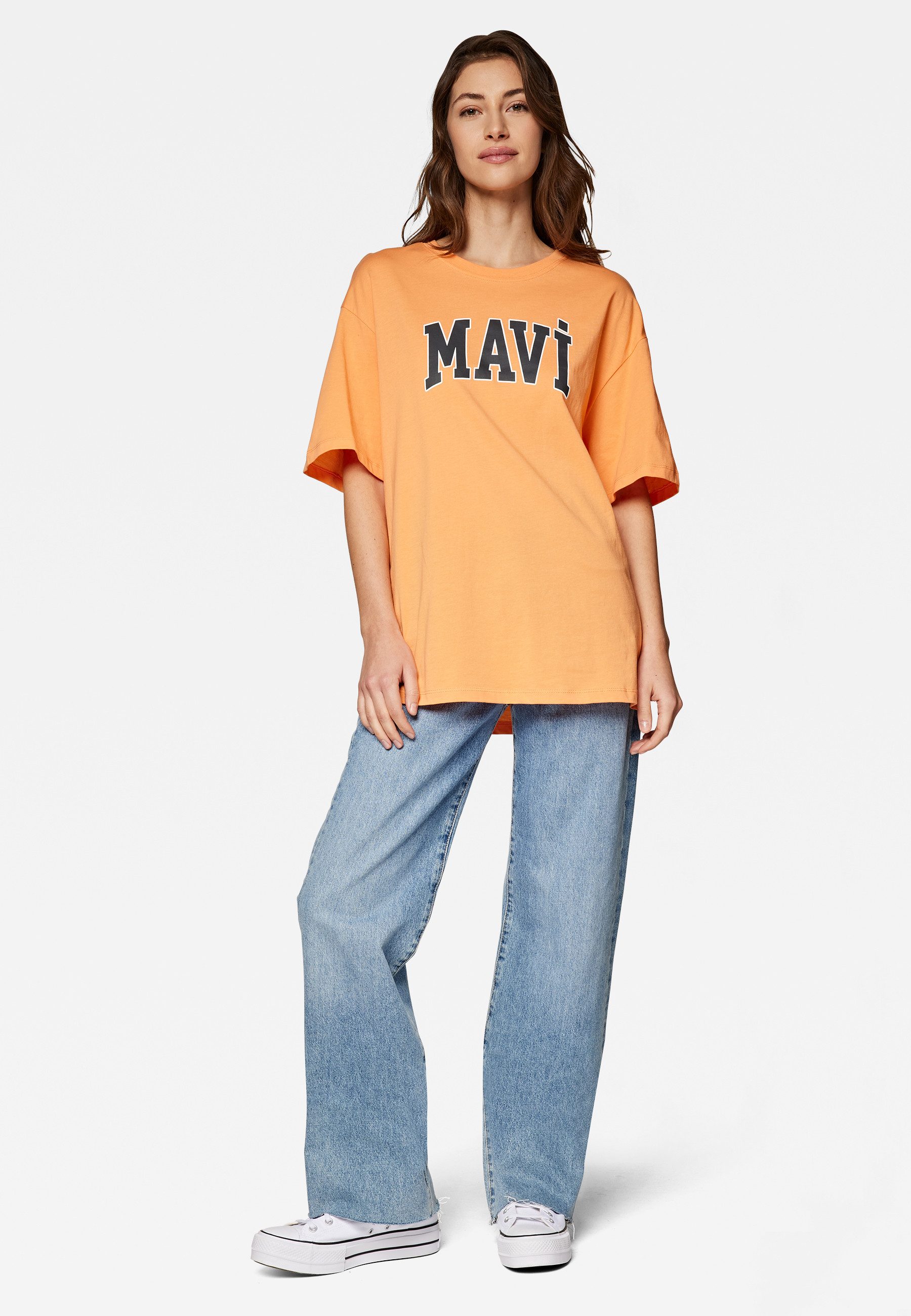 Mavi T-Shirt MAVI PRINTED TEE Oversize T-Shirt Mit Mavi Print