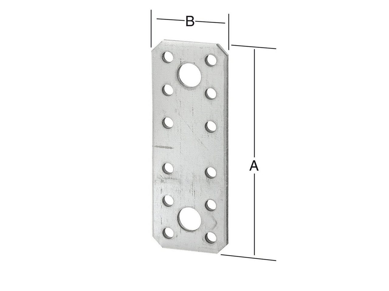 Thumbnail - Vormann Flachverbinder Vormann Flachverbinder sendzimir verzinkt 96 x 35