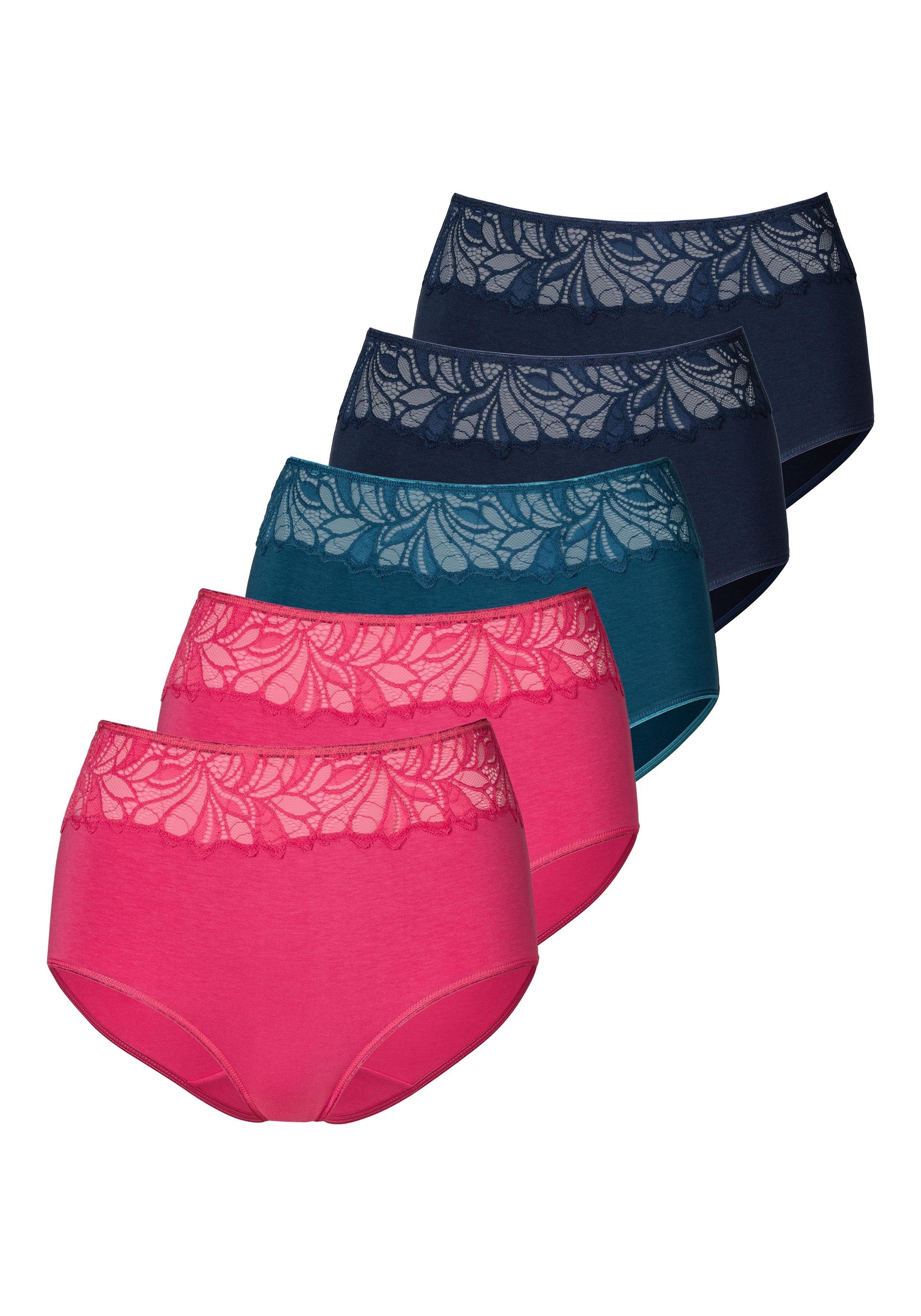 Vivance by Lascana Taillenslip (5er-Pack) aus elastischer Baumwoll-Qualität