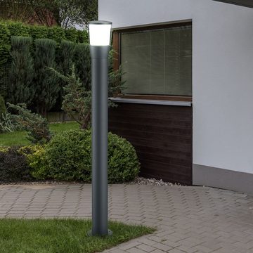 etc-shop LED Außen-Stehlampe, LED-Leuchtmittel fest verbaut, Warmweiß, Stehleuchte Außenlampe Leuchte Gartenleuchte Wegelampe