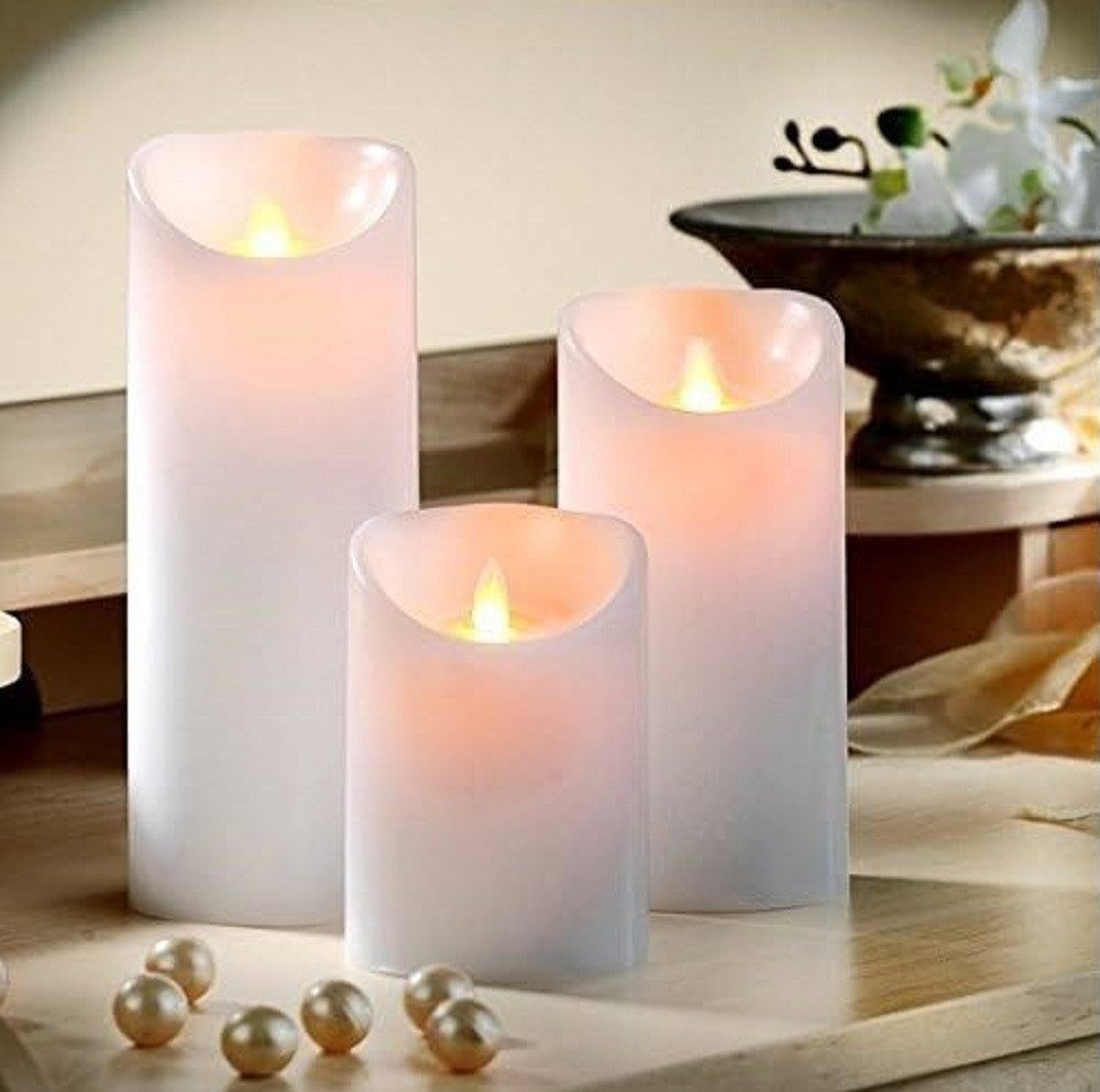 Luna24 simply great ideas... LED-Kerze 3er-Set, magische LED-Kerze mit täus günstig online kaufen