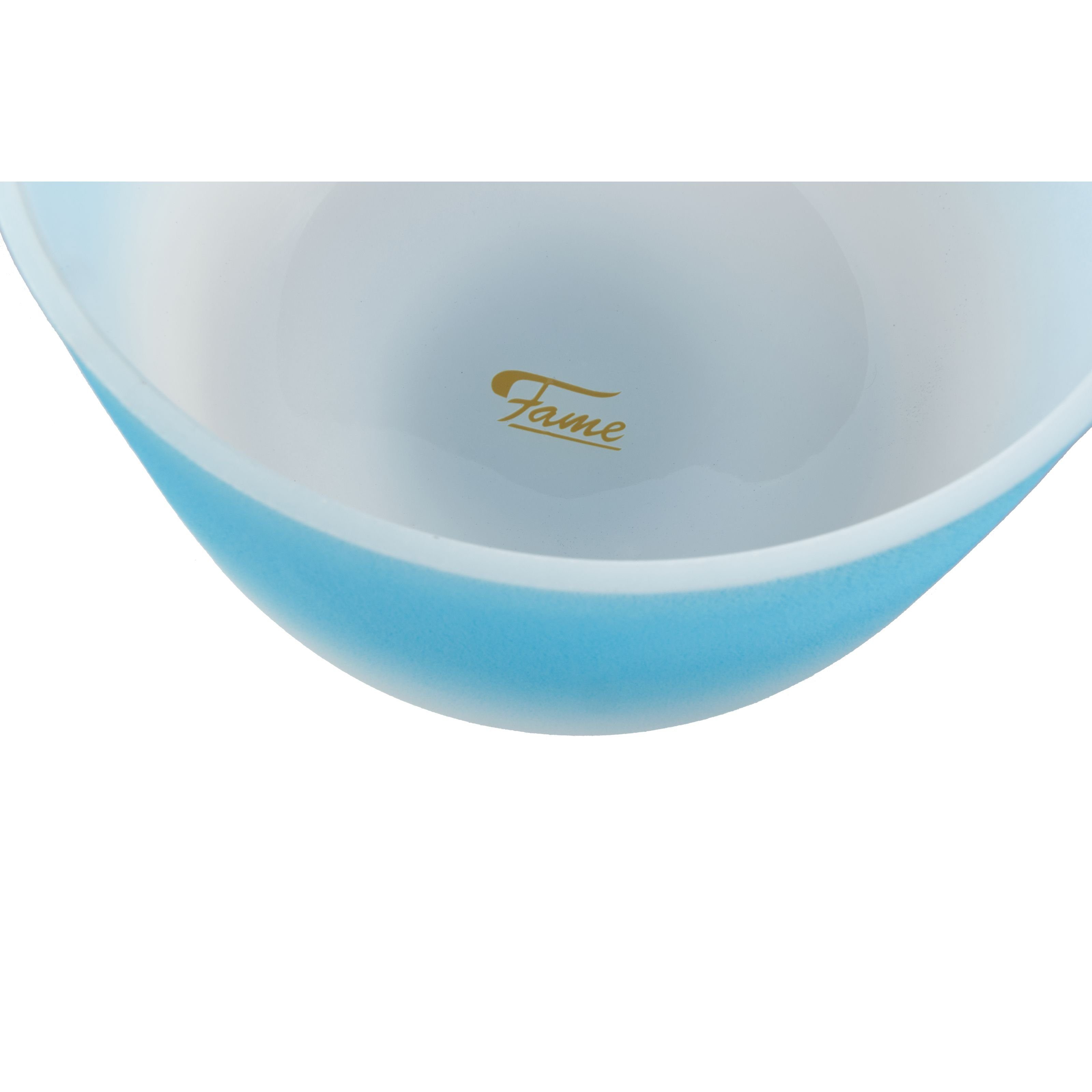 FAME Klangschalen,Kristall-Klangschale 10 Zoll Blau G4 440 Hz aus reinem Quarz geeignet für Meditation, Percussion, Klangschalen, Kristall-Klangschale, 10 Zoll, Blau, Quarz, Meditation, G4 440 Hz