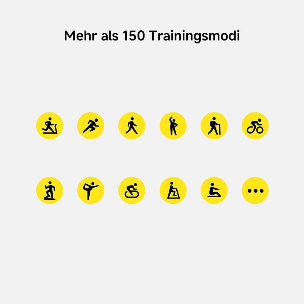 Xiaomi Redmi Watch 5 Lite Smartwatch (4,9 cm, android ios), Smartwatch mit AMOLED Display Bluetooth Anrufen GNSS