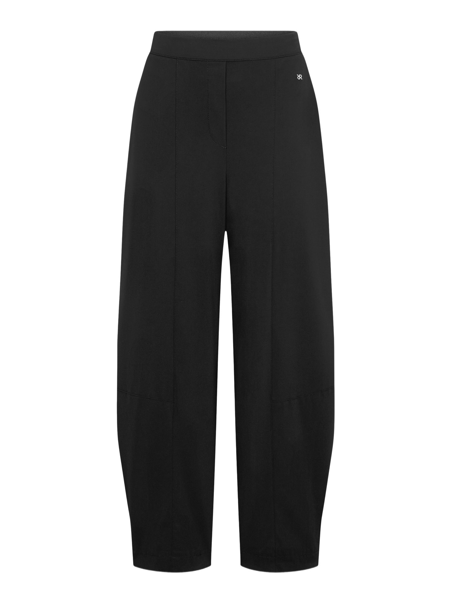 Raffaello Rossi Stoffhose schwarz,Business,Viskose,Unifarben,Gerade,Mittel
