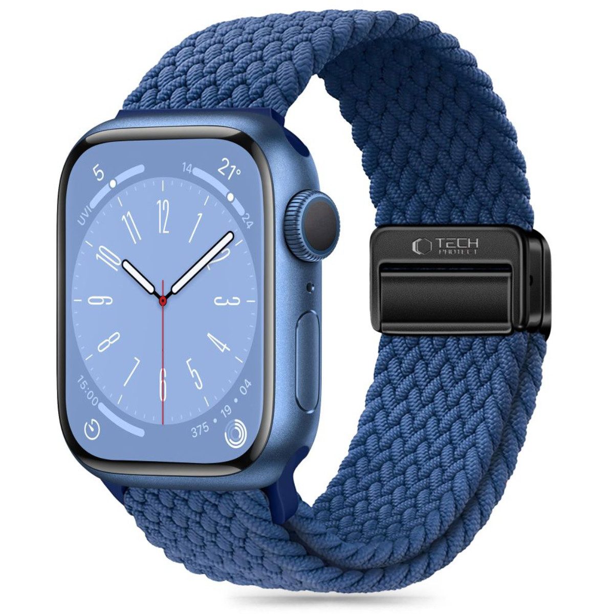 TECH PROTECT Armband (Armband, Einzelartikel), Geflochtenes Nylonarmband mit Magnetverschluss für Apple Watch