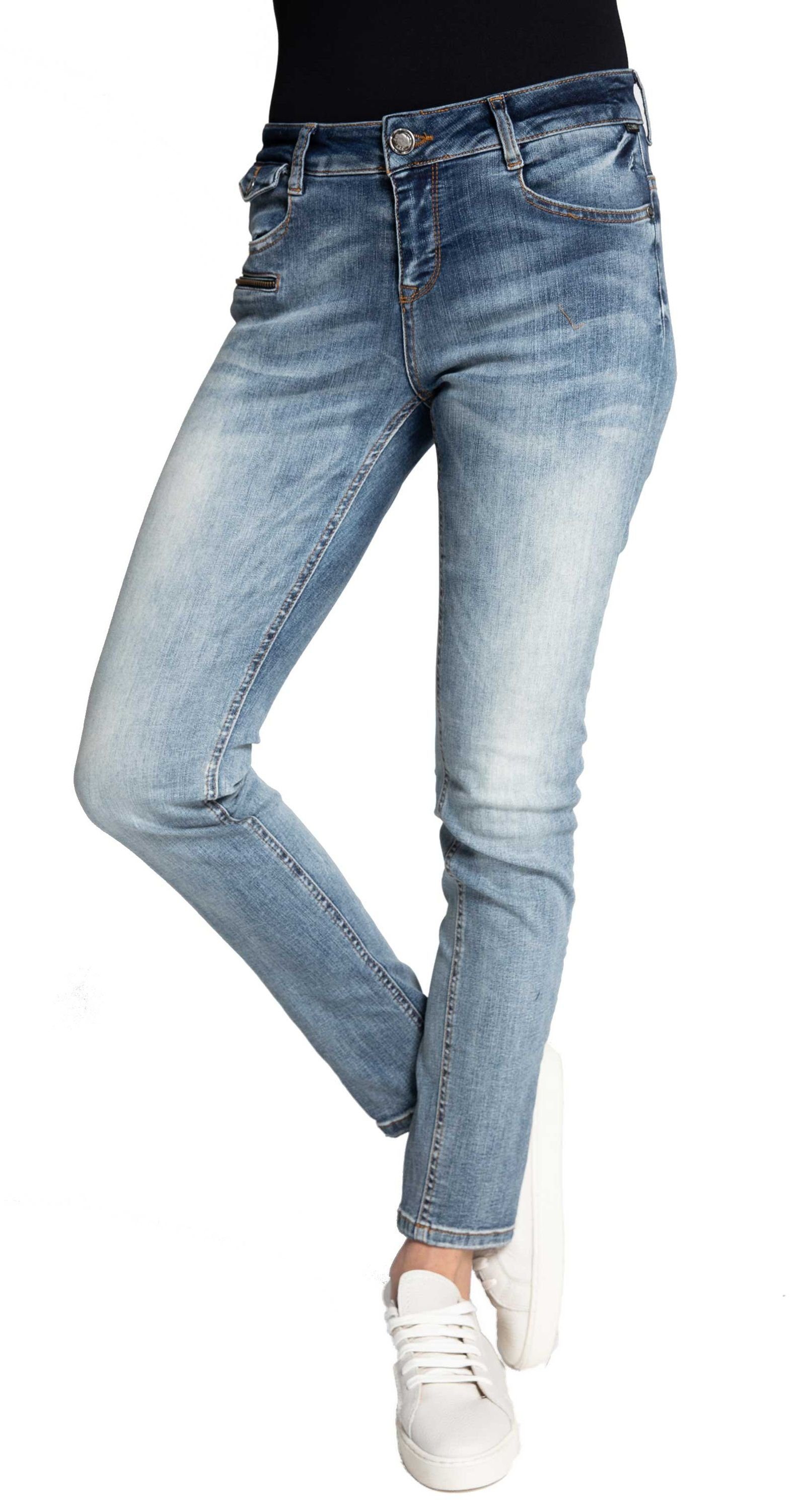 Zhrill Skinny-fit-Jeans »MIA BLUE« angenehmer Tragekomfort