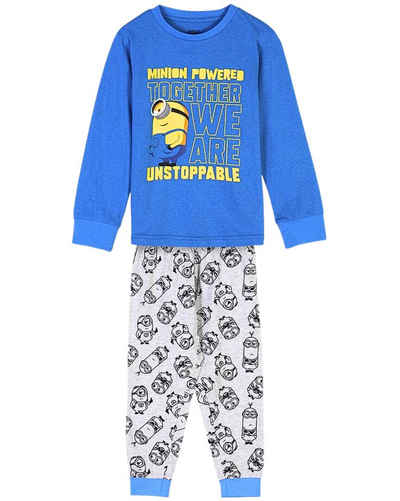 Minions Schlafanzug Minions Power (2 tlg) Jungen Pyjama Set langarm Gr. 104-152 cm