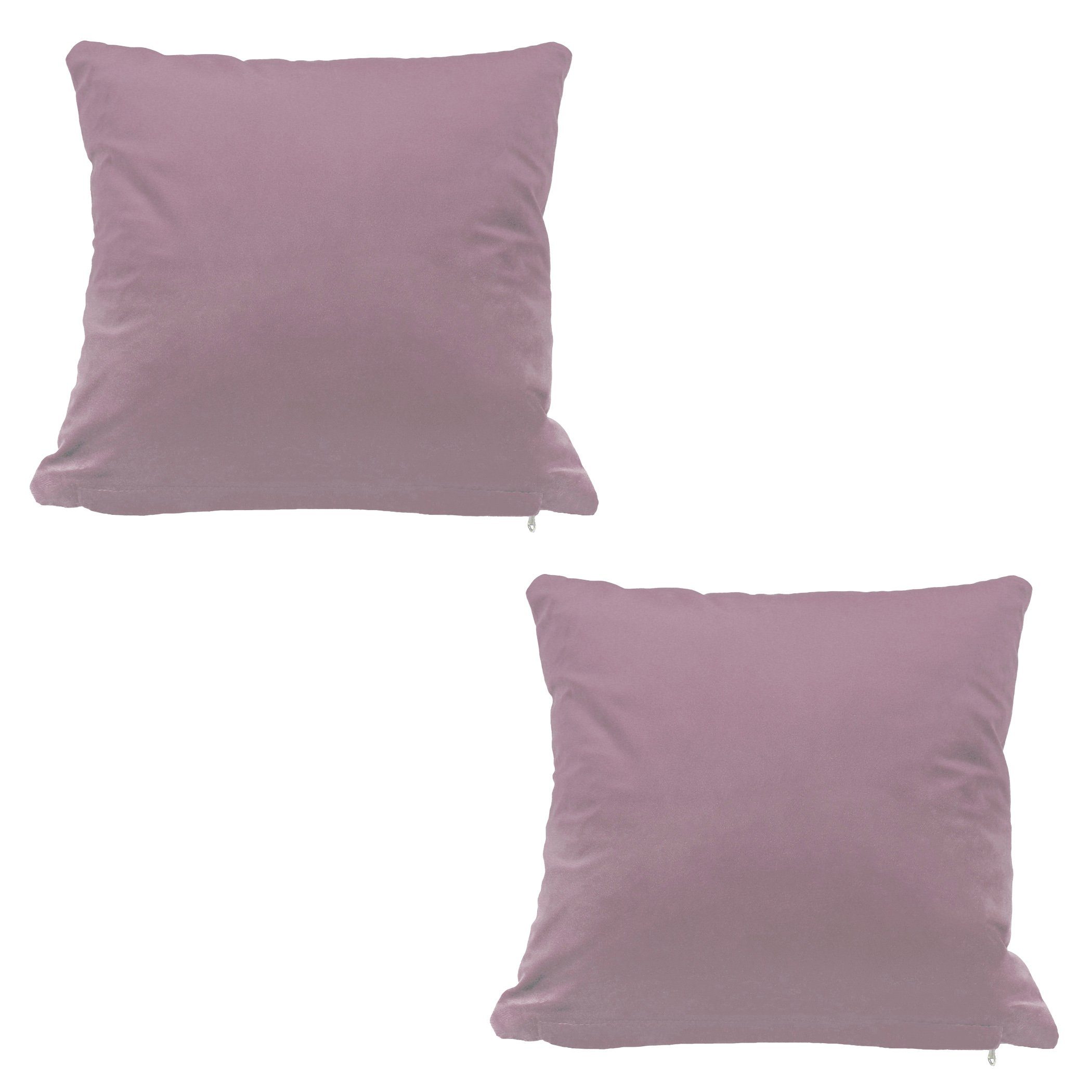 Haus und Deko Kissenbezug Kissenbezug 2er Set 40x40 50x50 Samt weich Kissen günstig online kaufen