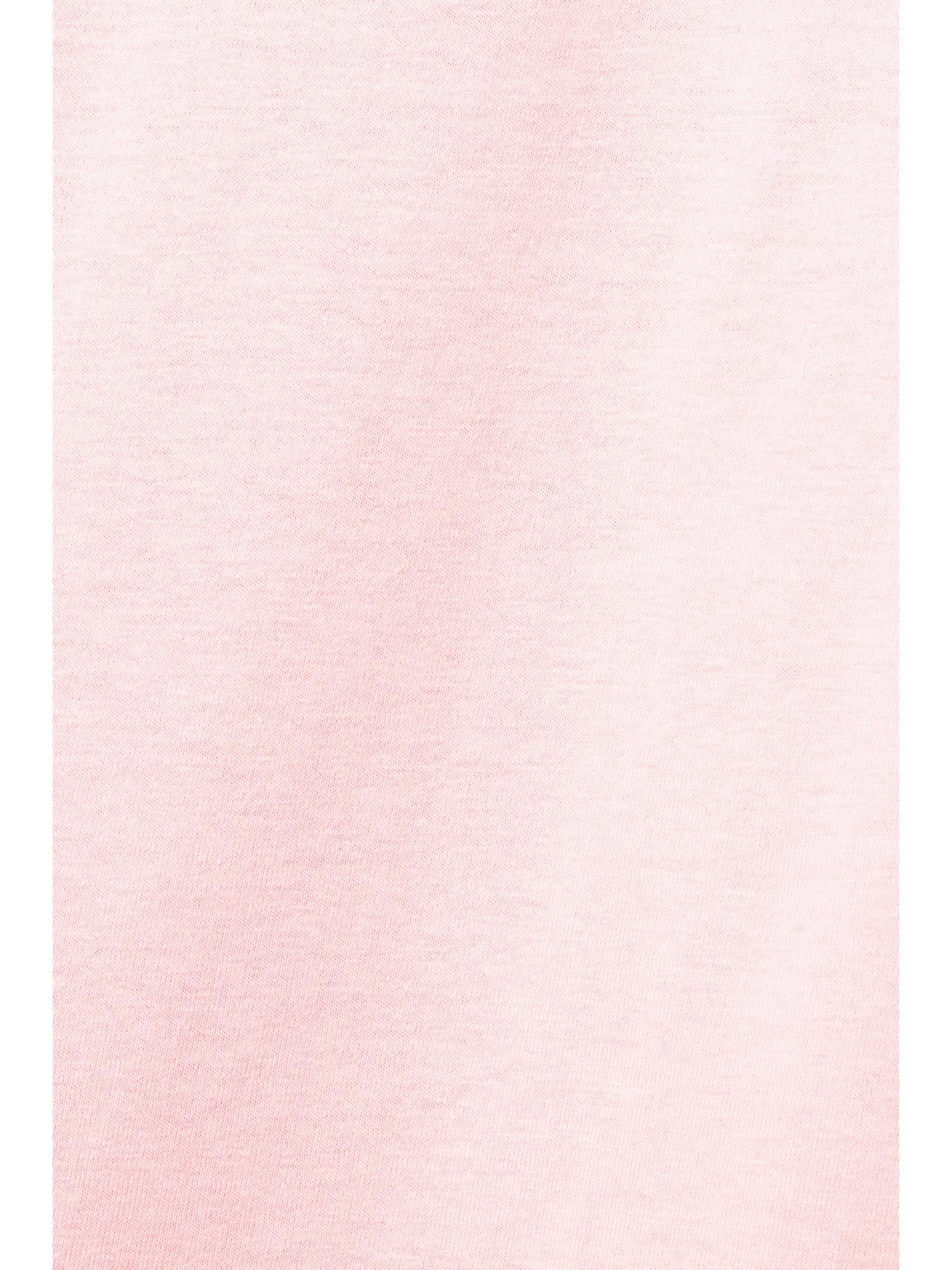 Esprit Sweatshirt LIGHT Unisex Logo Fleece-Hoodie (1-tlg) PINK mit