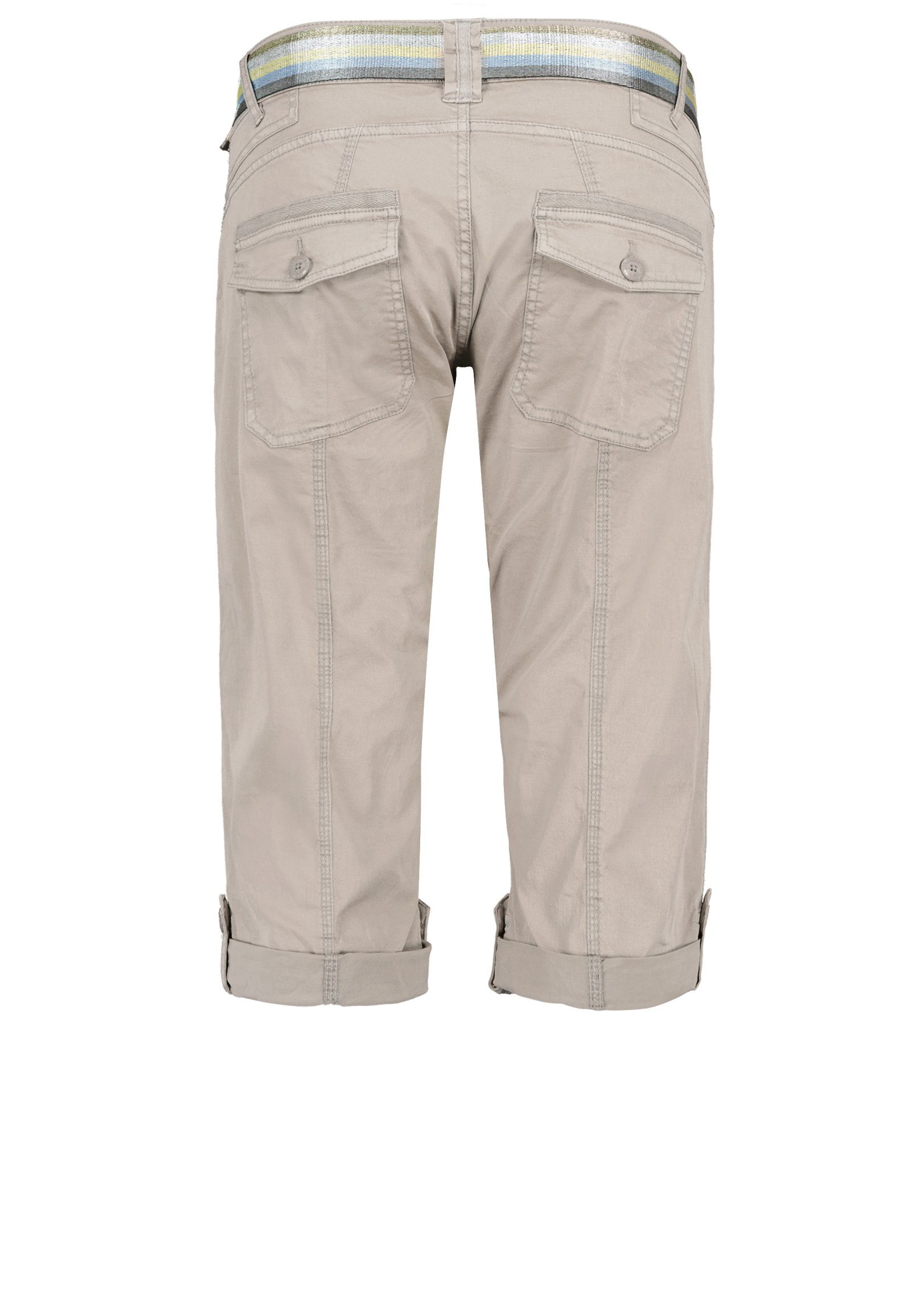 Fresh Made Caprihose Damen Caprihose Sommerhose mit buntem Gürtel Capri kurze Hose Sommerfarben