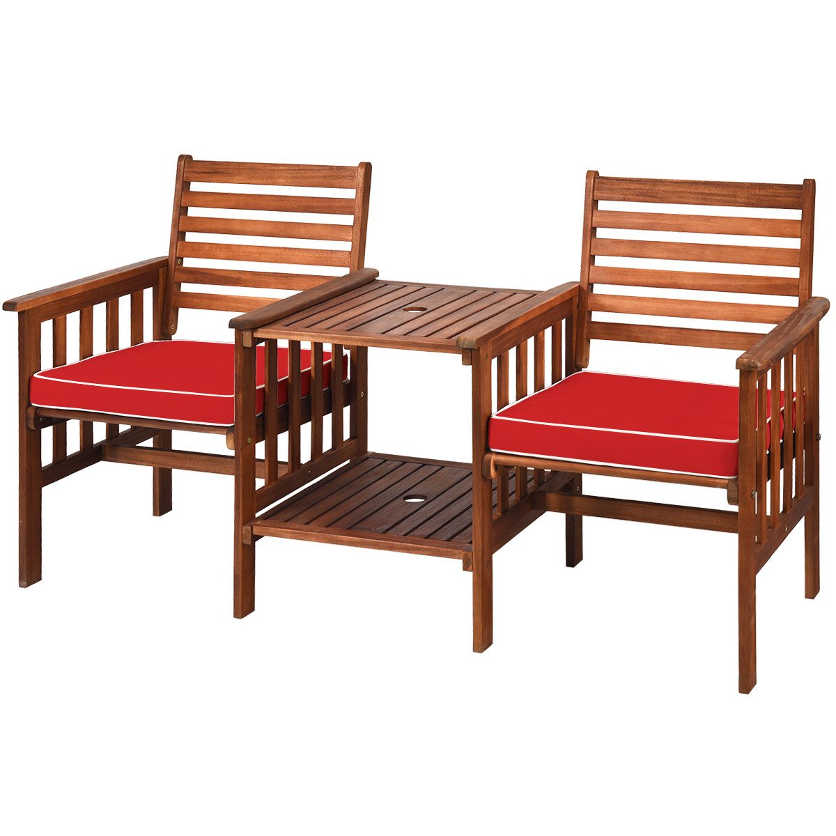 COSTWAY Balkonset, 2 Personen, mit Kissen günstig online kaufen