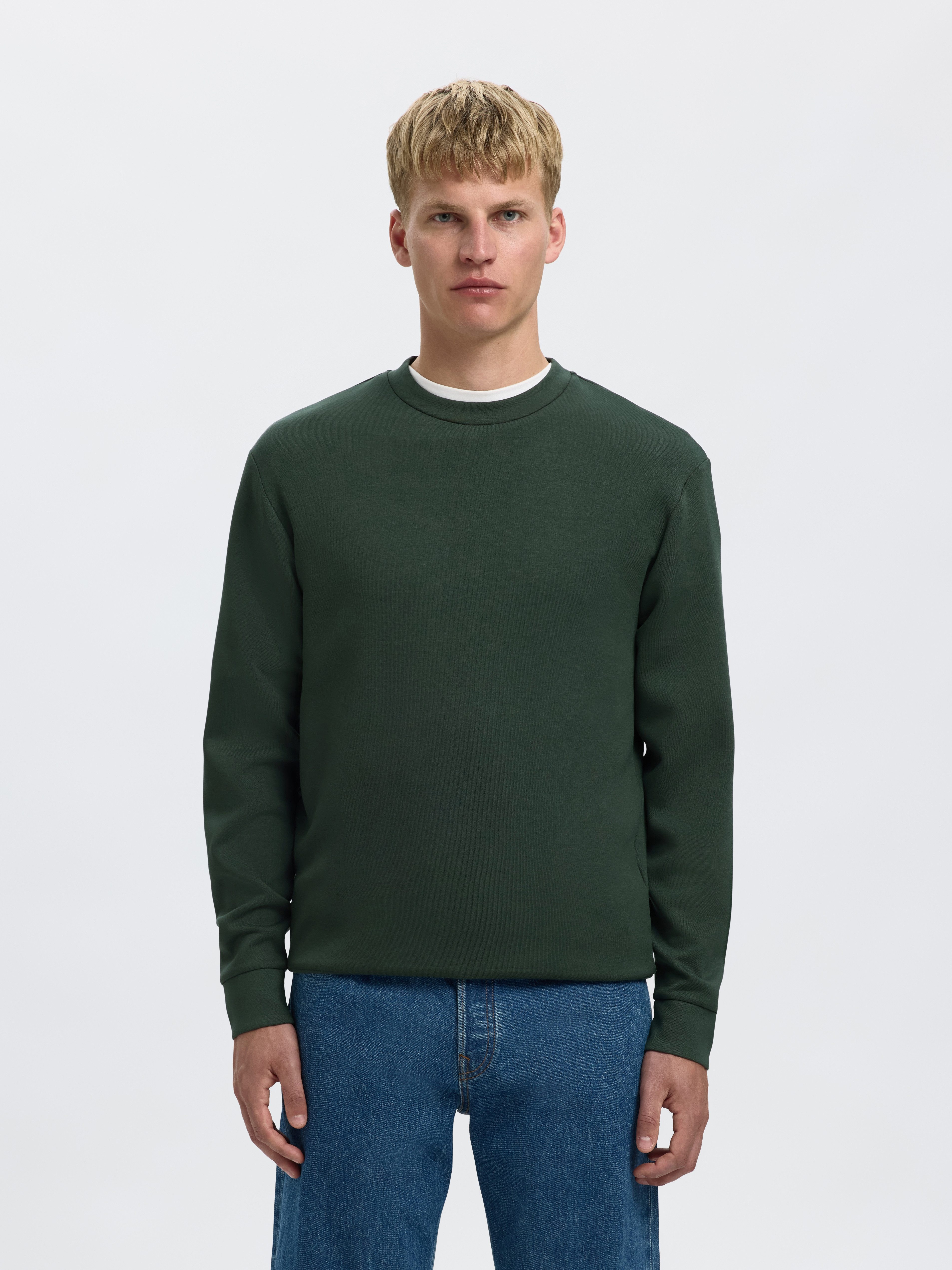 Selected Sweatshirt SLHEMANUEL SOFT CREW NECK SWEAT NOOS günstig online kaufen