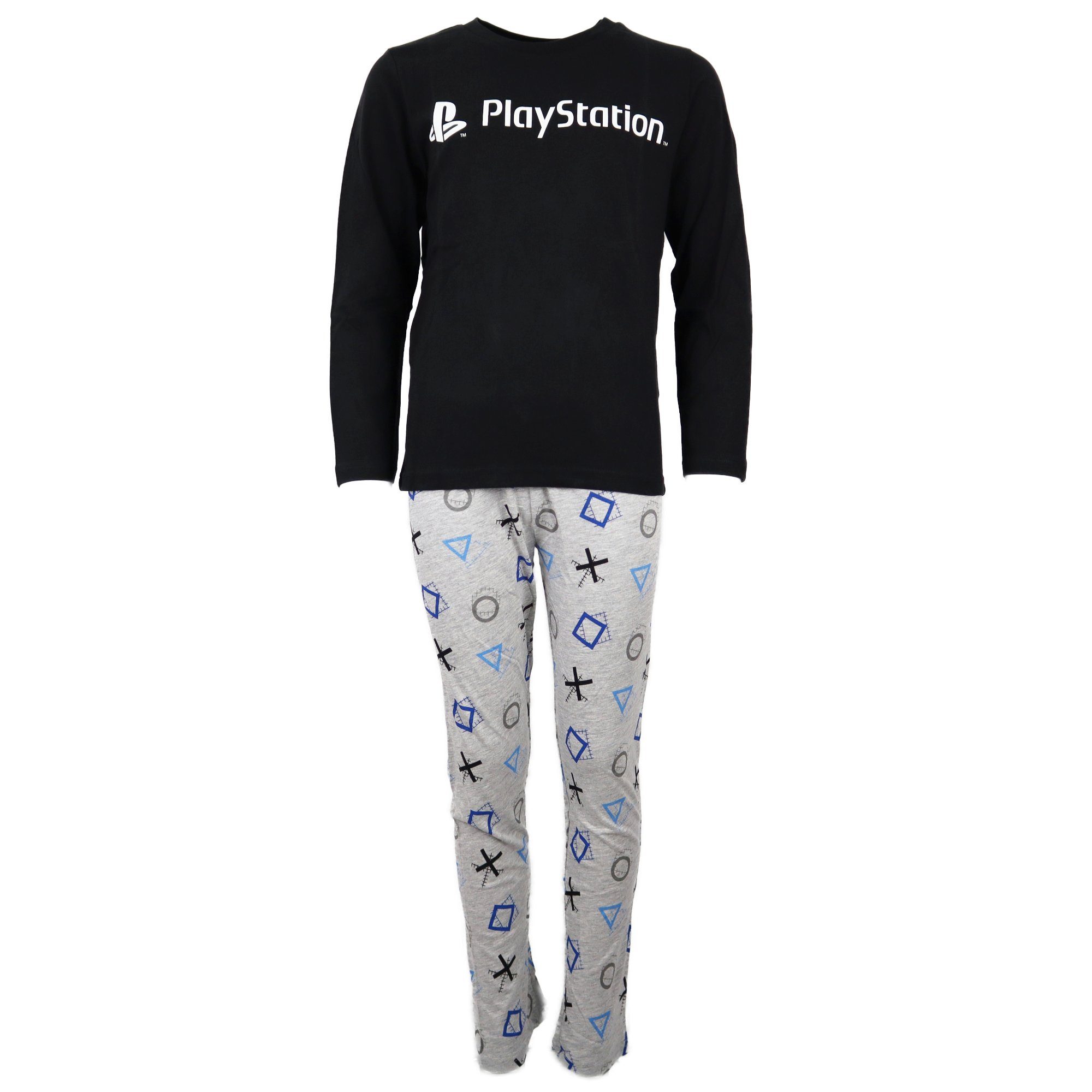 Wäsche/Bademode Nachtwäsche Playstation Pyjama Kinder Schlafanzug Gr. 116 bis 152, Baumwolle