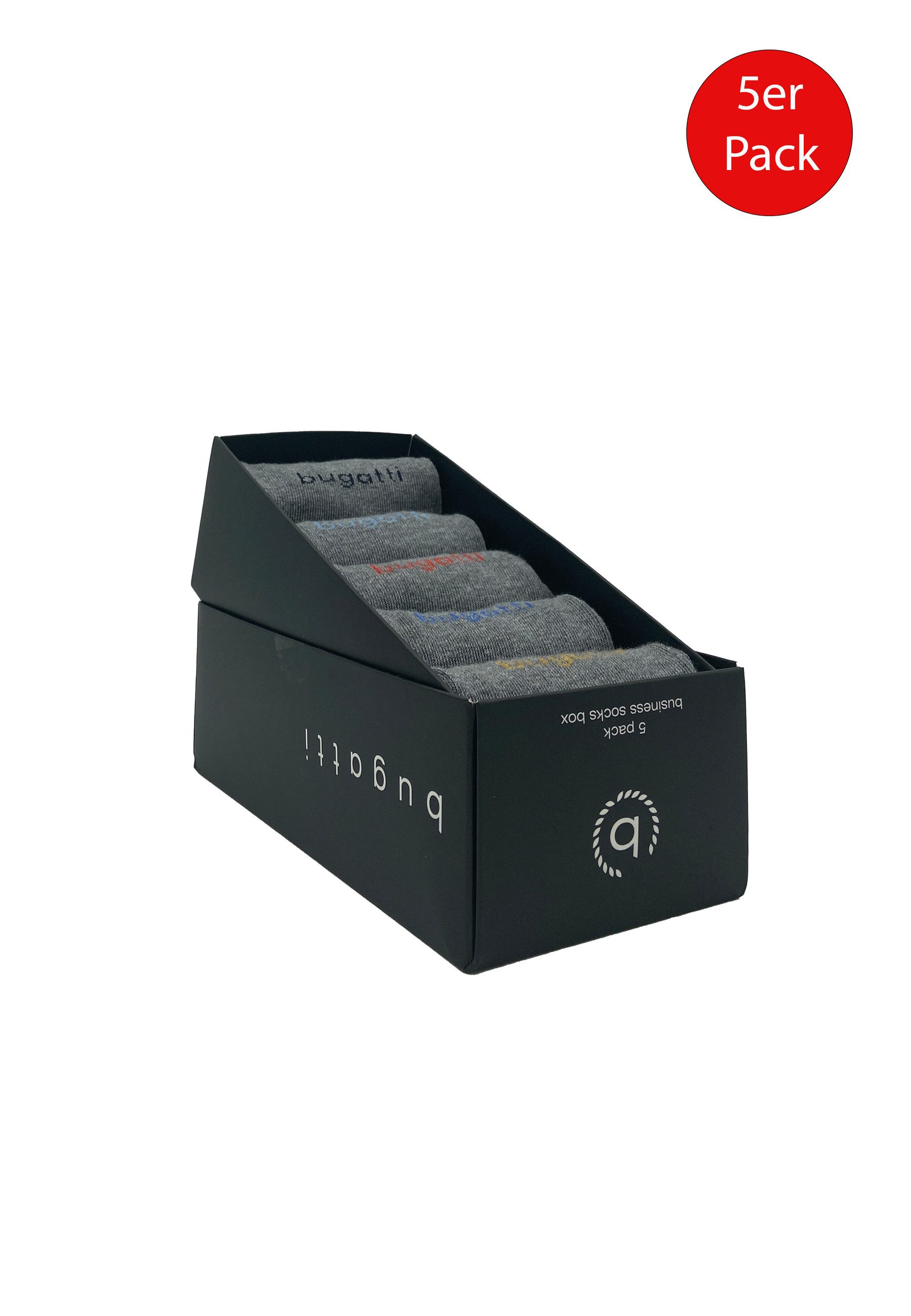 bugatti Socken bugatti Herren Socken Geschenkbox 5er Pack Baumwolle atmungsaktiv bugatti Herren Socken Geschenkbox 5er Pack Baumwolle atmungsaktiv