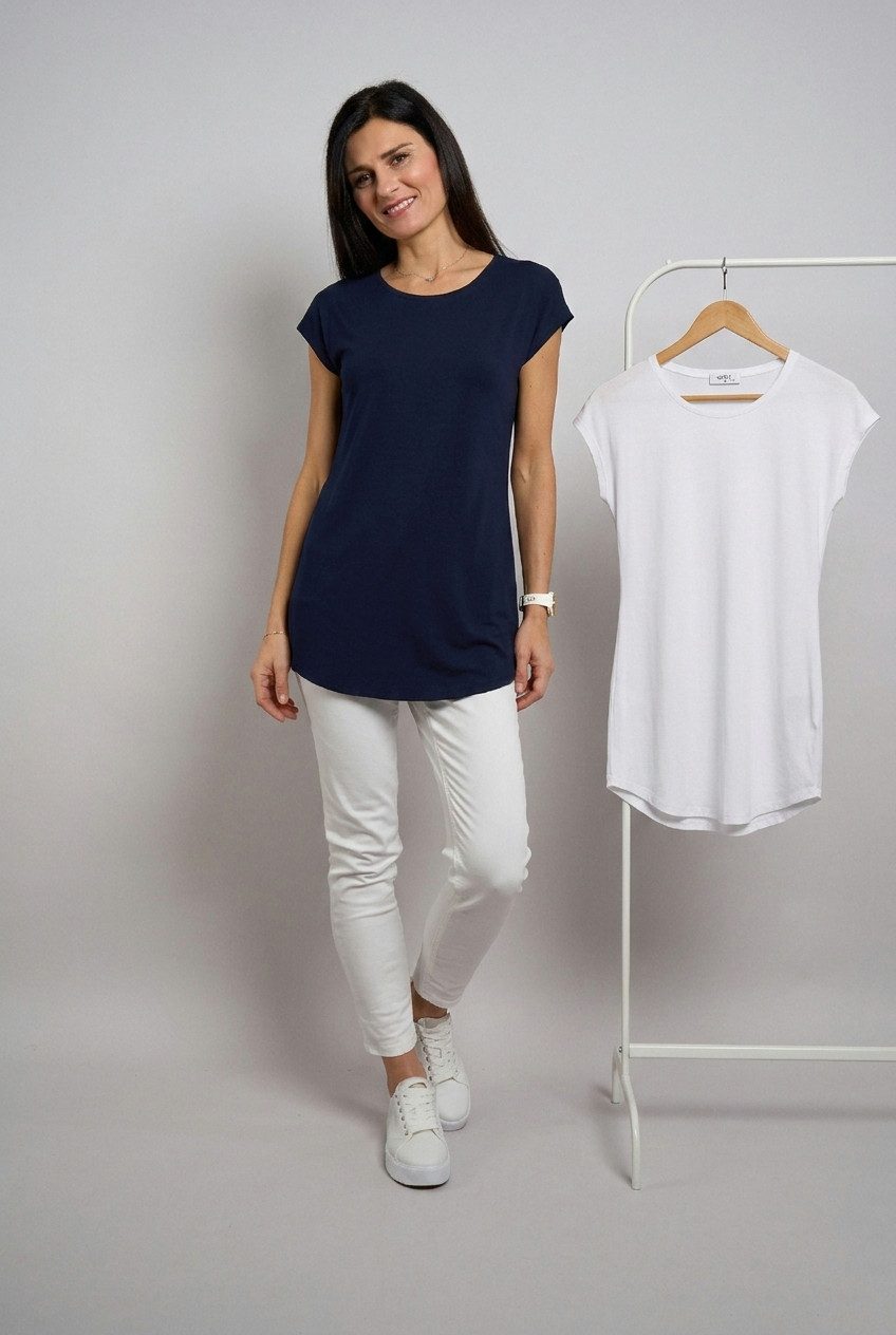 Seidel Moden Longshirt Otto exclusiv (2-tlg) 2er Pack Rundhals - Viskose - MADE IN GERMANY