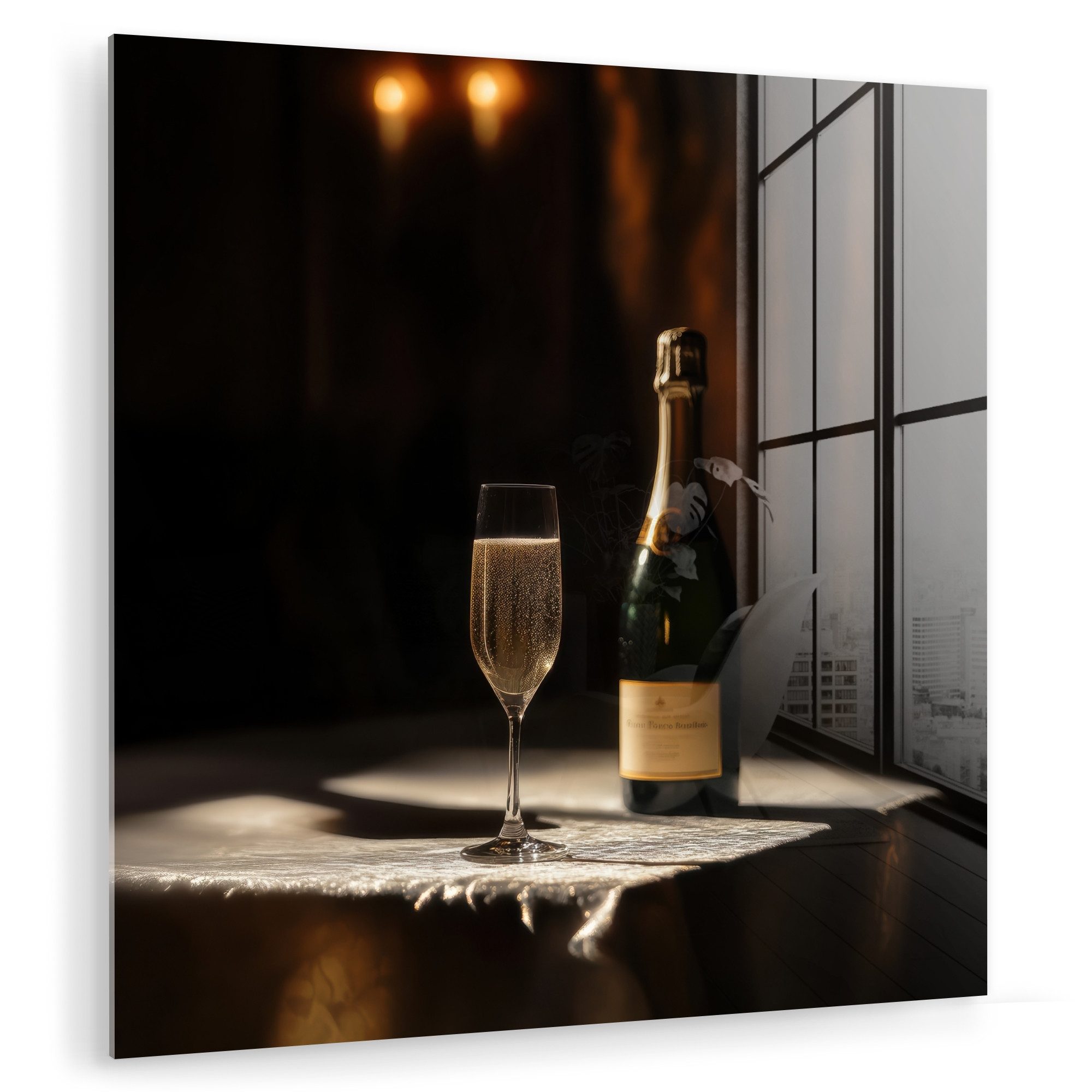 MuchoWow Acrylglasbild Prosecco - Seifenblasen - günstig online kaufen