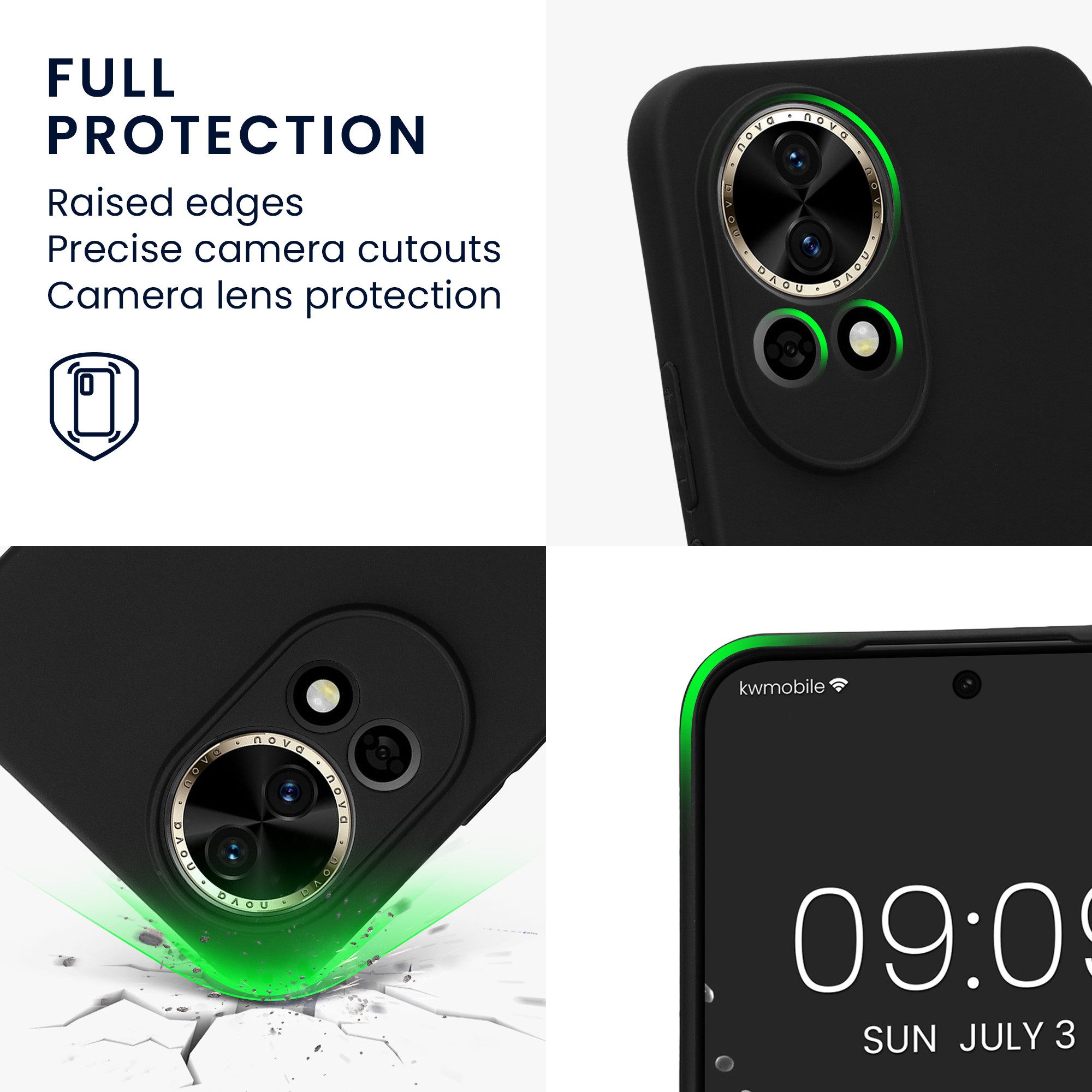 kwmobile Handyhülle Handyhülle für Huawei Nova 13 Hülle, Weiches Handy Silikon Case - Schutzhülle Cover