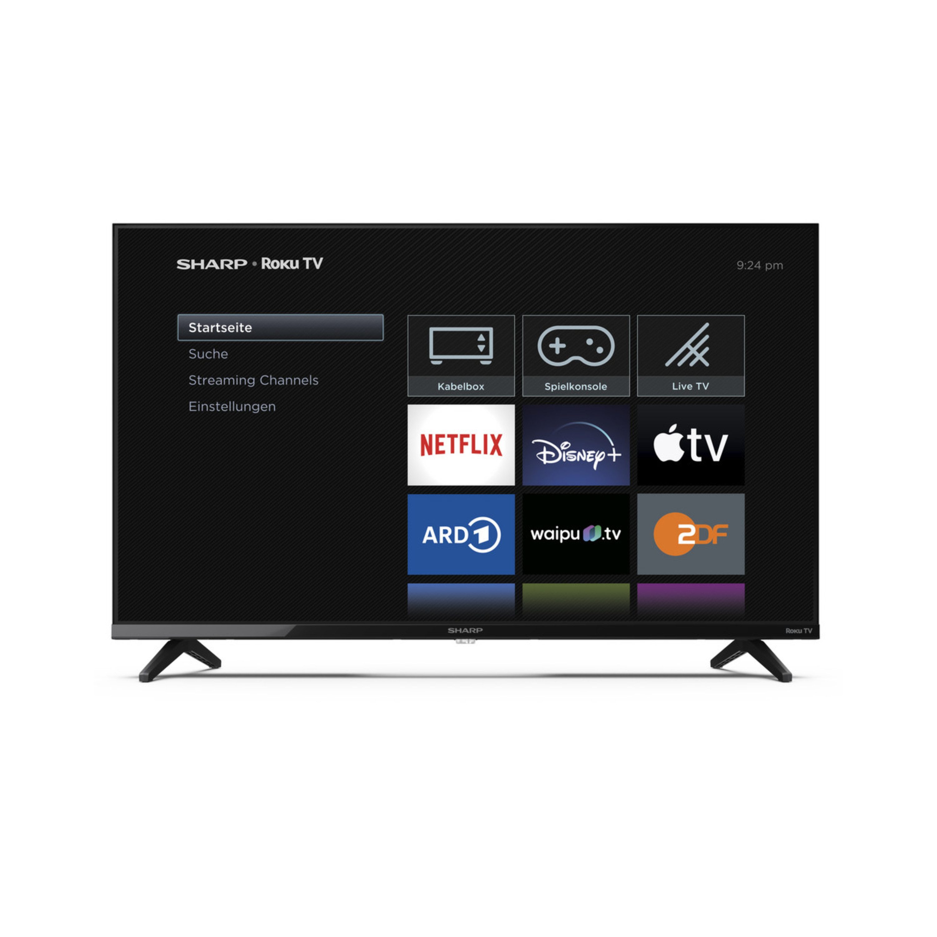 Sharp 1T-C32GDx LED-Fernseher (80 cm/32 Zoll, HD ready, HDR10, Einfacher Startbildschirm, Intuitive Fernbedienung)