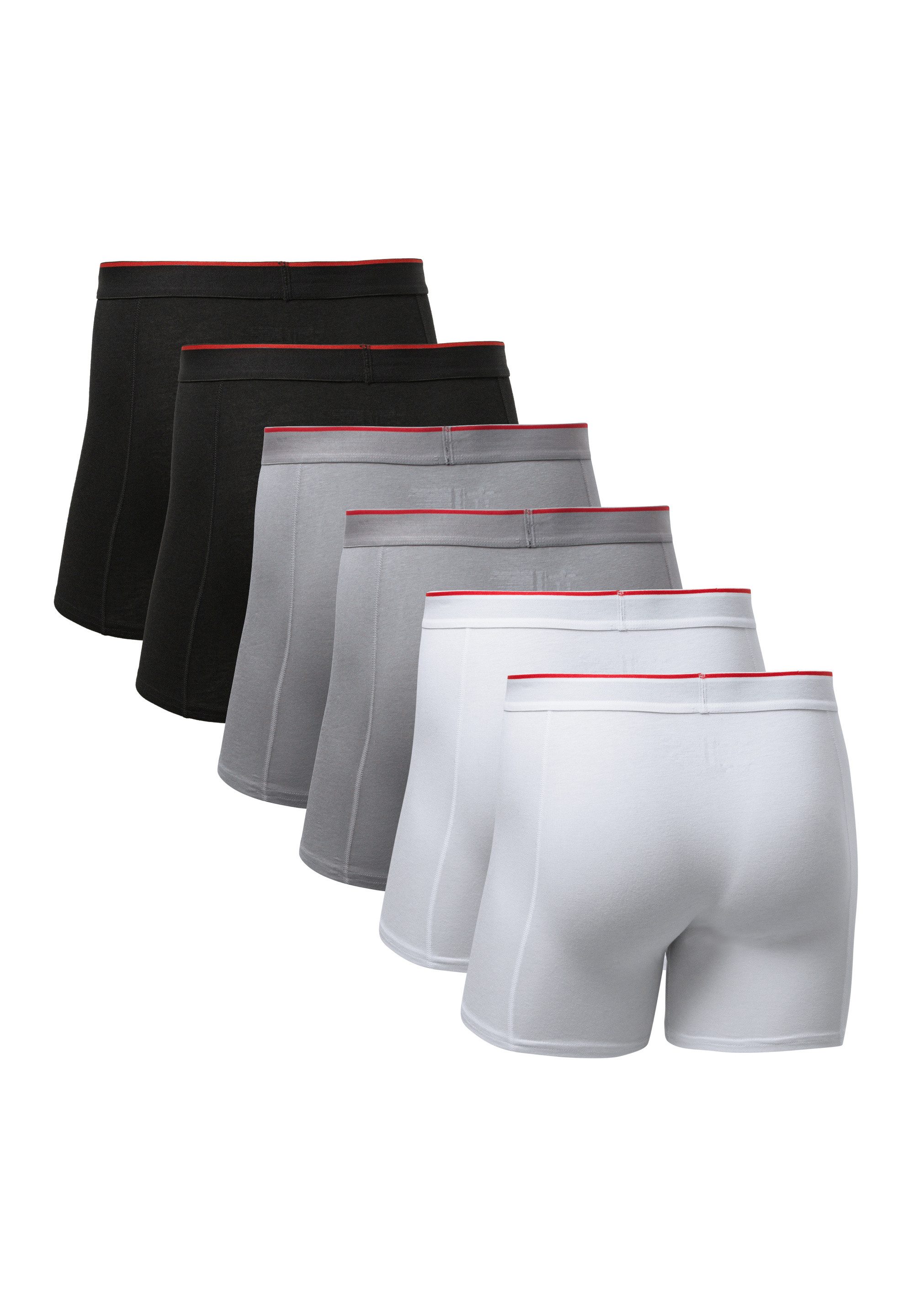 DANISH ENDURANCE Boxershorts Bamboo Trunks with fly (6-St) Superweich mit elastischem Bund, Bambus Unterhosen für Männer