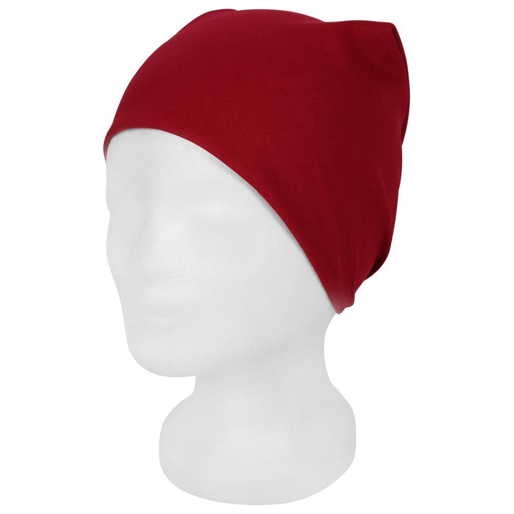 Goodman Design Bandana Kopftuch Halstuch Design: unifarben Farbe: dunkelrot, 100% Baumwolle – Bild 3 von 3