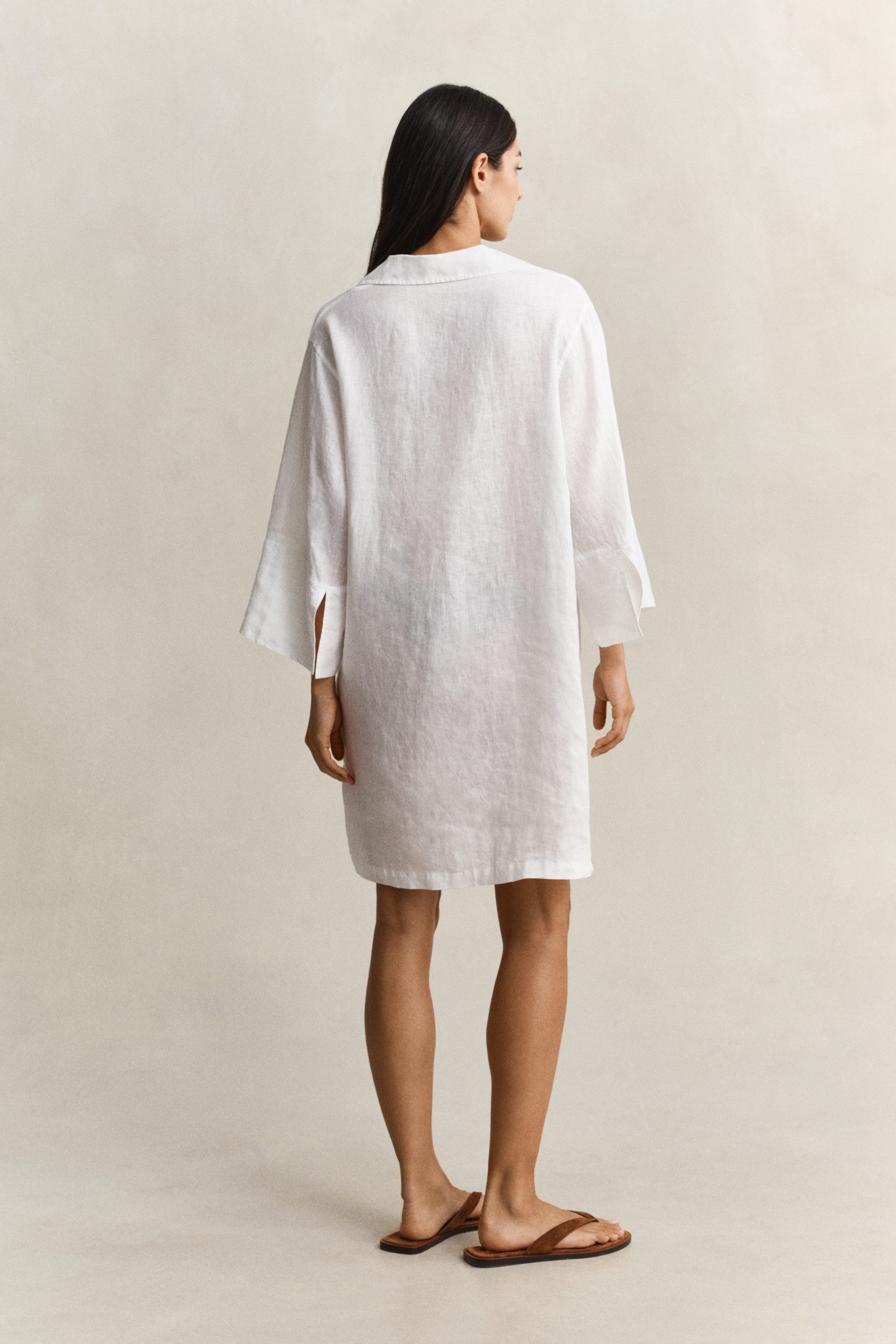 Gant Midikleid LINEN POPOVER DRESS