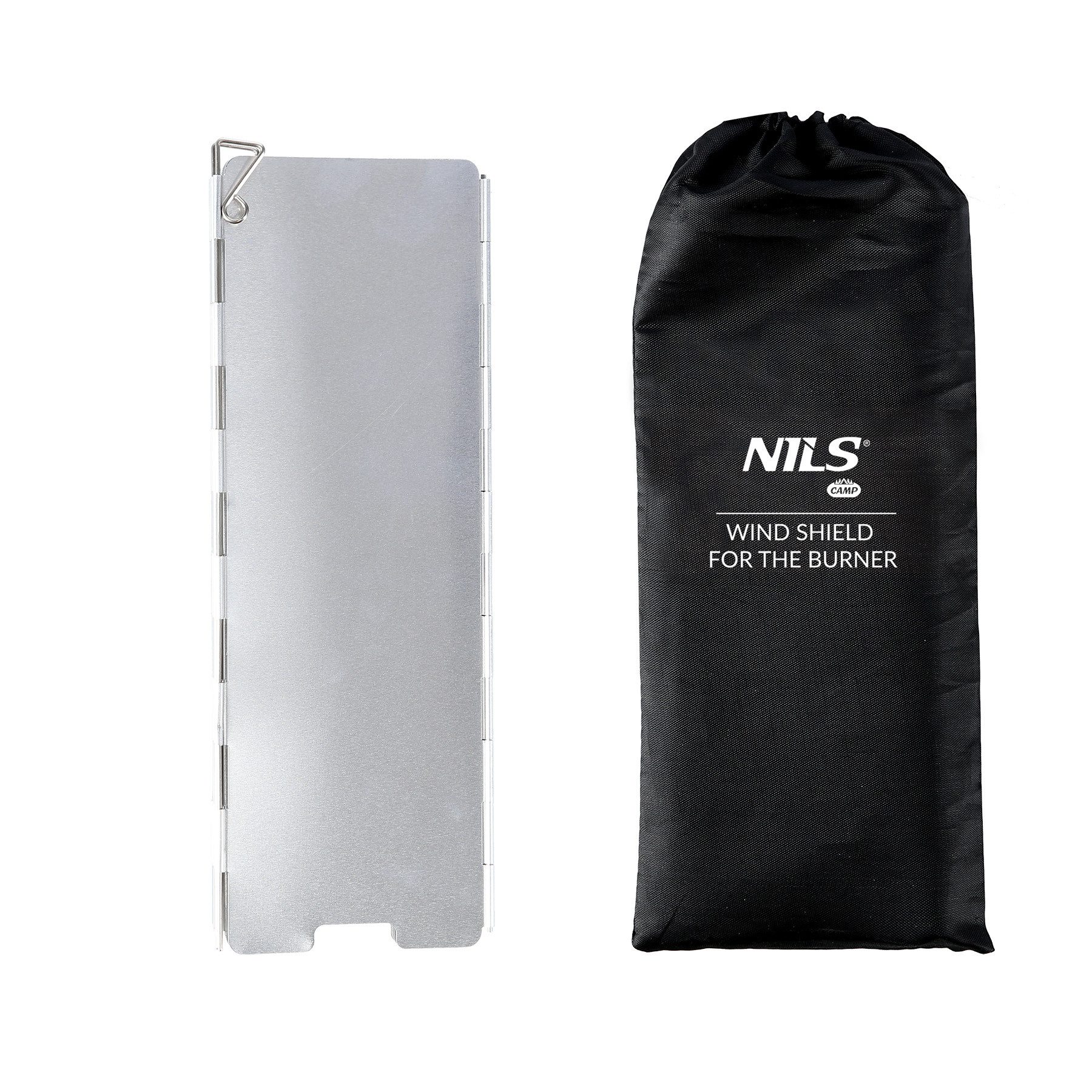 NILS CAMP Grill-Windschutz NC1745 Camping Windschutz für Campingkocher Aluminium 8 Paneele (Packung) – Bild 3 von 5