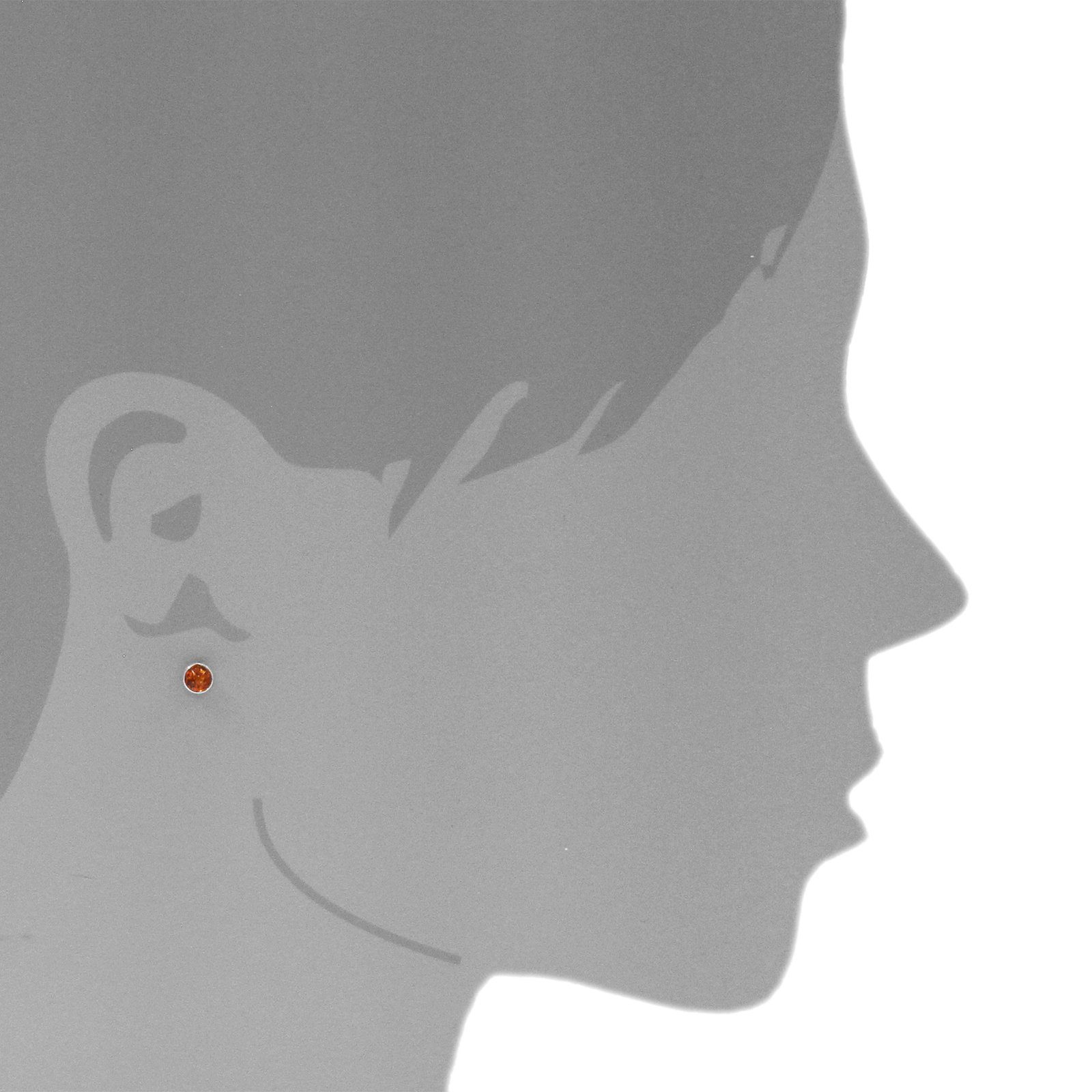 OSTSEE-SCHMUCK Paar Ohrstecker - Classic 5 mm - Silber 925/000 - Bernstein günstig online kaufen