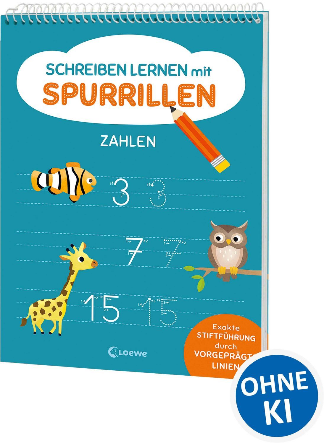 Schreiben lernen mit Spurrillen - Zahlen / diverse