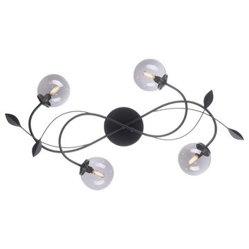 Paul Neuhaus LED Deckenleuchte LED Deckenleuchte Widow in Schwarz 4x 3W 1200lm G9, keine Angabe, Leuchtmittel enthalten: Ja, LED, warmweiss, Deckenlampe, Deckenbeleuchtung, Deckenlicht