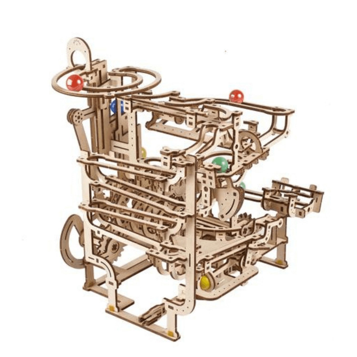 UGEARS Modellbausatz Ugears Murmelbahn mit Stufenwinde Mechanisches Holzpuz günstig online kaufen
