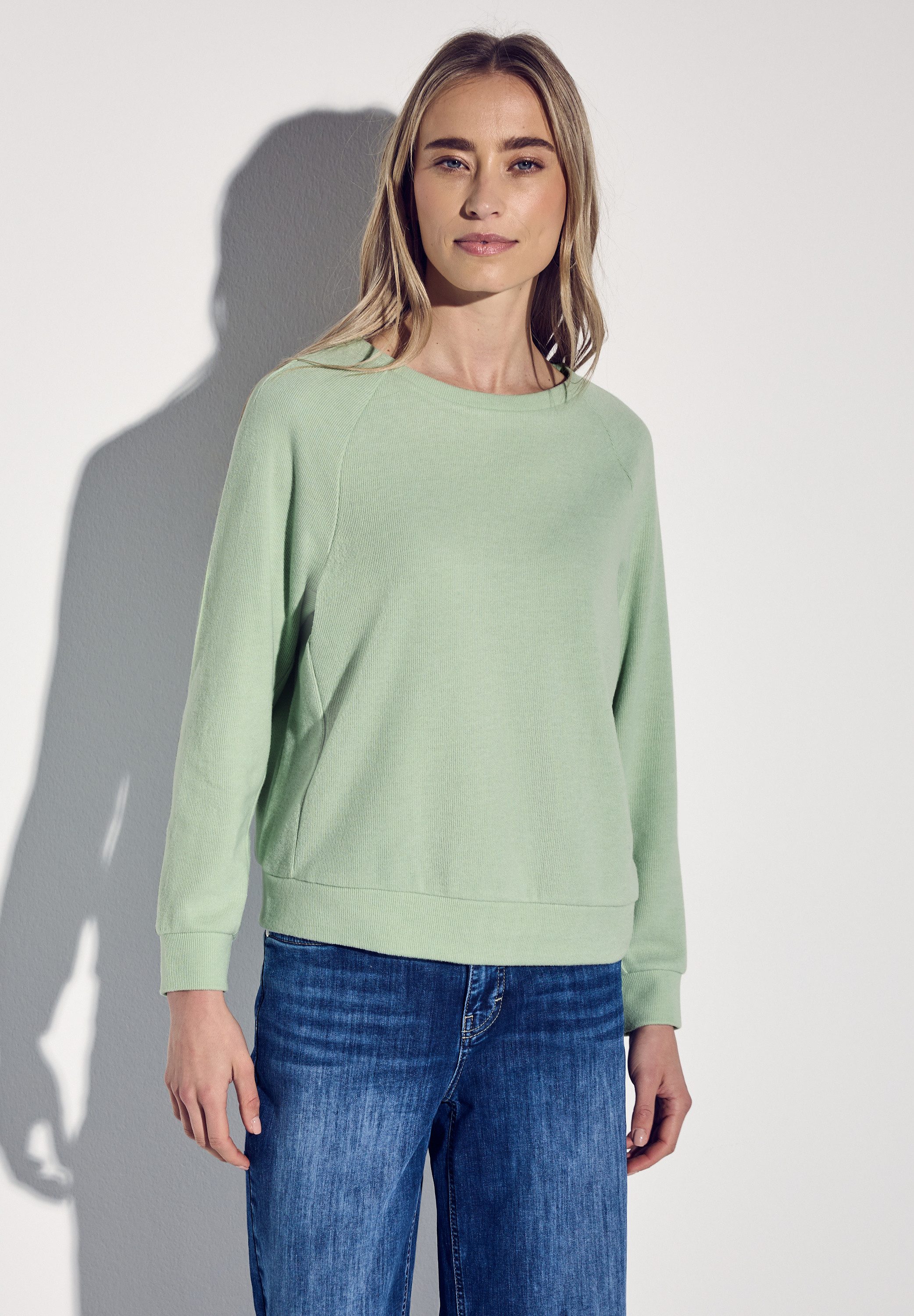 STREET ONE Sweater mit U-Boot-Ausschnitt und günstig online kaufen