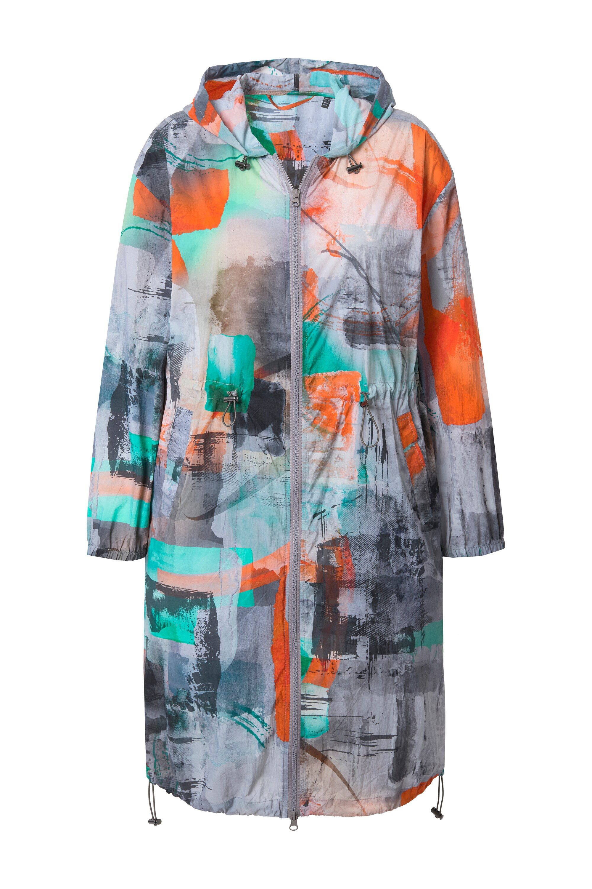 Angel of Style Sommerjacke Mantel Alloverdruck Kapuze Langarm günstig online kaufen