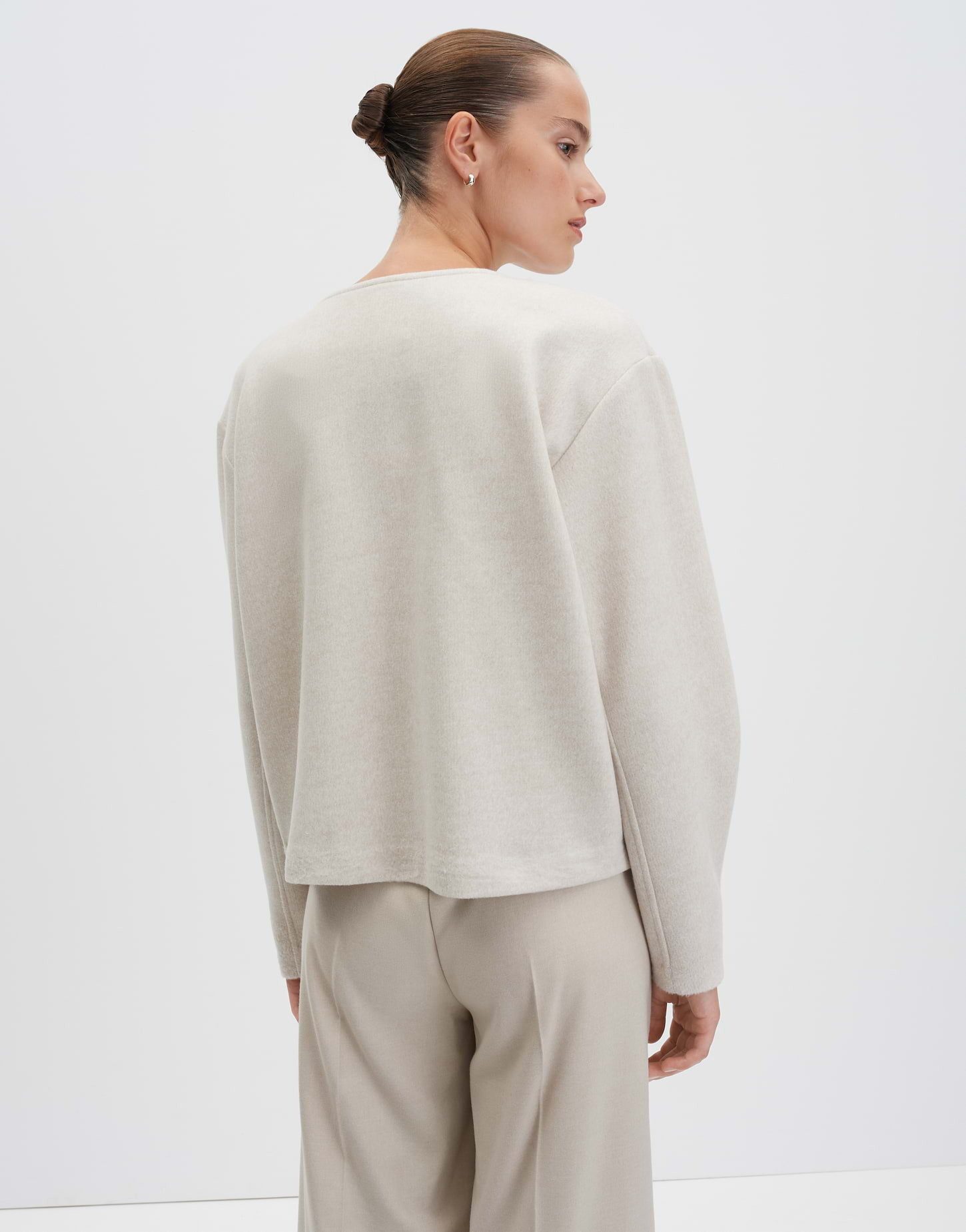 someday Sweater UBEA Regular in O-Silhouette Sweatjacke in O-Silhouette mit dezenter Struktur