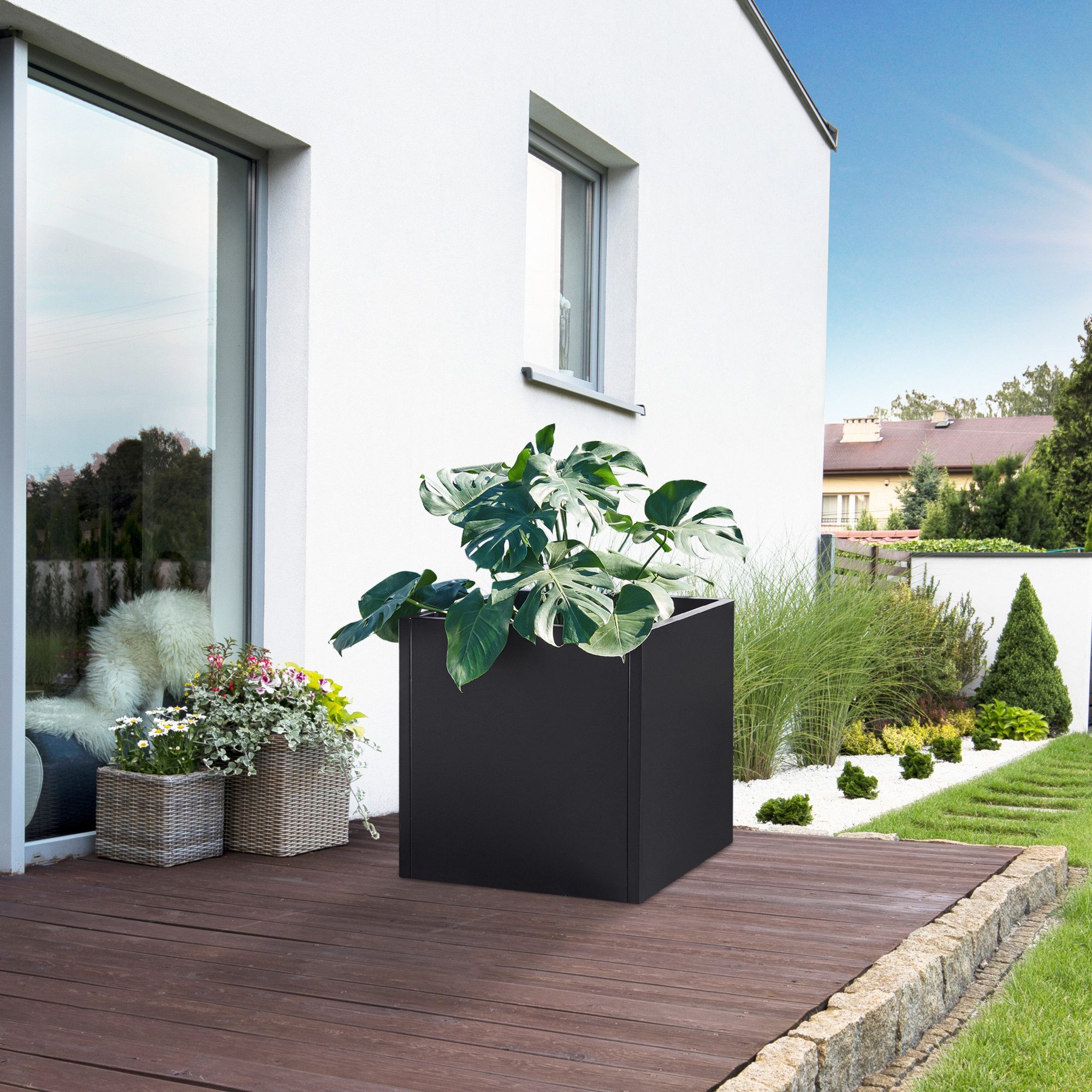 casa.pro Pflanzkübel, »Vaargel« Blumenkasten 60x60x60 cm günstig online kaufen