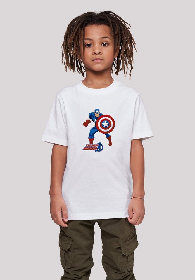 F4NT4STIC T-Shirt Captain America The First Avenger Print, Sehr weicher  Baumwollstoff mit hohem Tragekomfort